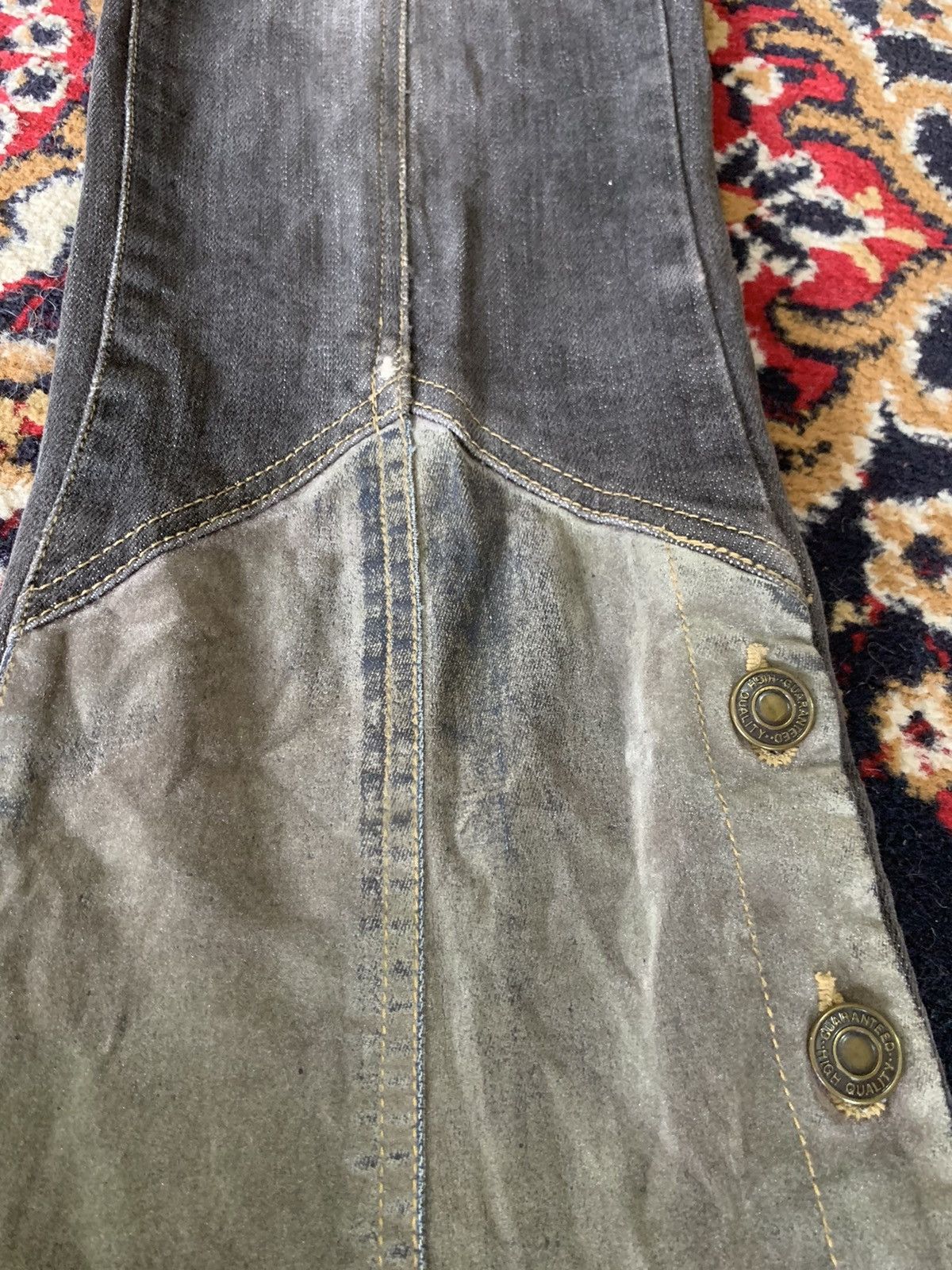 Japanese Brand Vintage Flare ORIRIN Bootcut Side Button Leg Denim Size 28" / US 6 / IT 42 - 3 Thumbnail