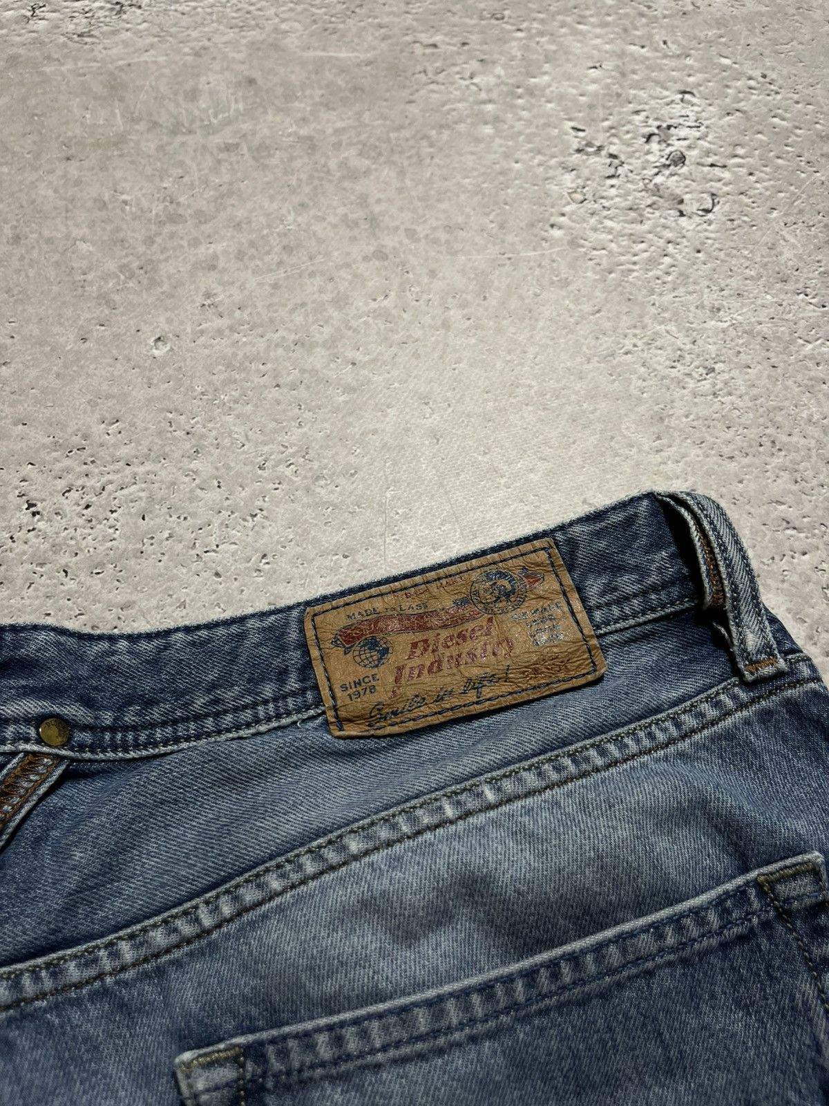 Diesel × Vintage Diesel Custom Jeans with Big Back Logo Print – Size 36 Size US 36 / EU 52 - 5 Thumbnail