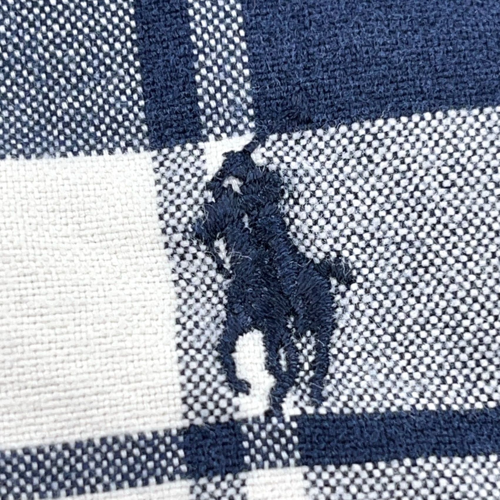 Ralph Lauren VINTAGE Ralph Lauren Shirt Men XL Blue White Plaid Button-Up Oxford Blake Tartan 90s Style Mens Size US L / EU 52-54 / 3 - 6 Thumbnail