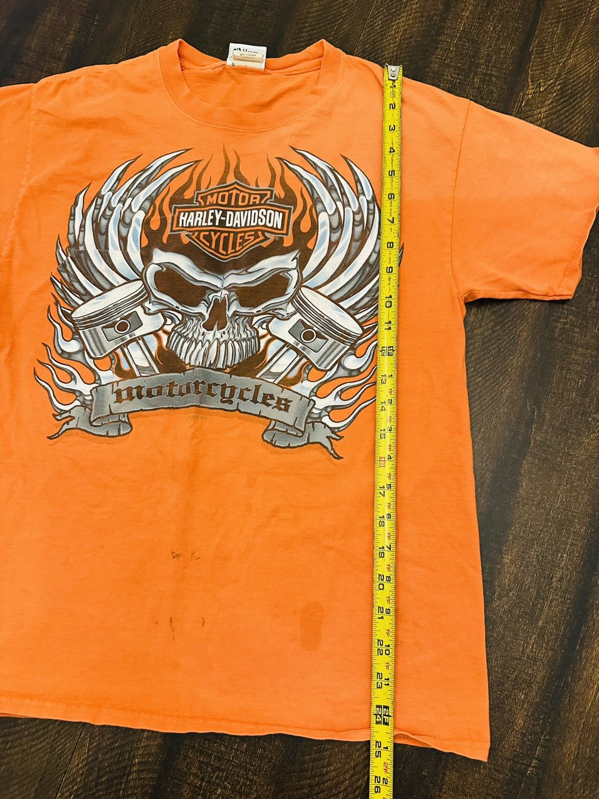 Harley Davidson Harley Davidson Shirt Mens Medium Orange Short Sleeve Size US M / EU 48-50 / 2 - 7 Thumbnail