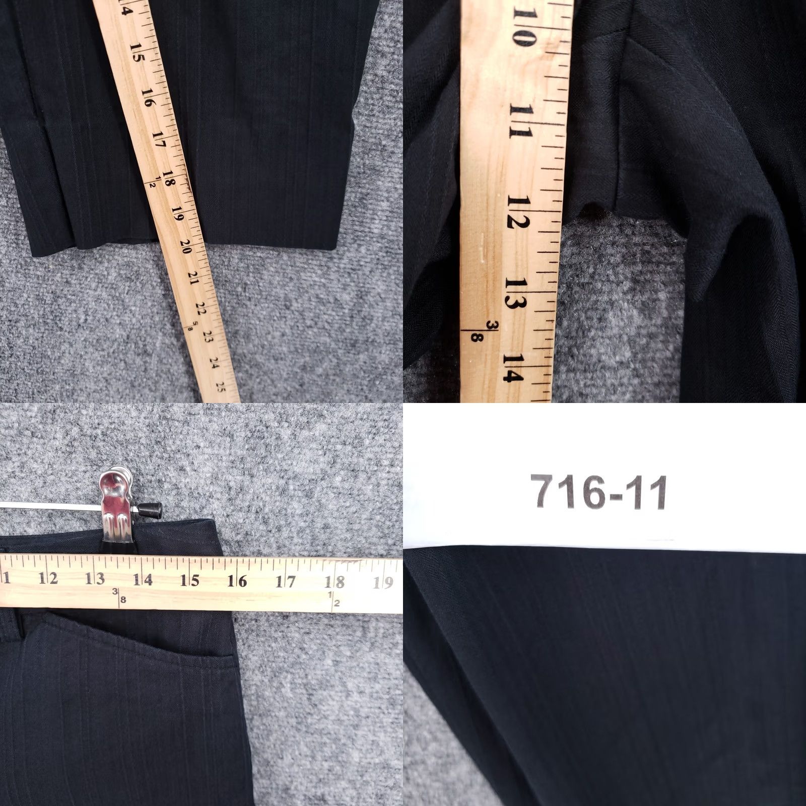 Talbots Talbots Pants Womens 8P Black Capri Mid-Rise Straight Relaxed Fit Stretch Pockets Size 30" / US 8 / IT 44 - 9 Thumbnail