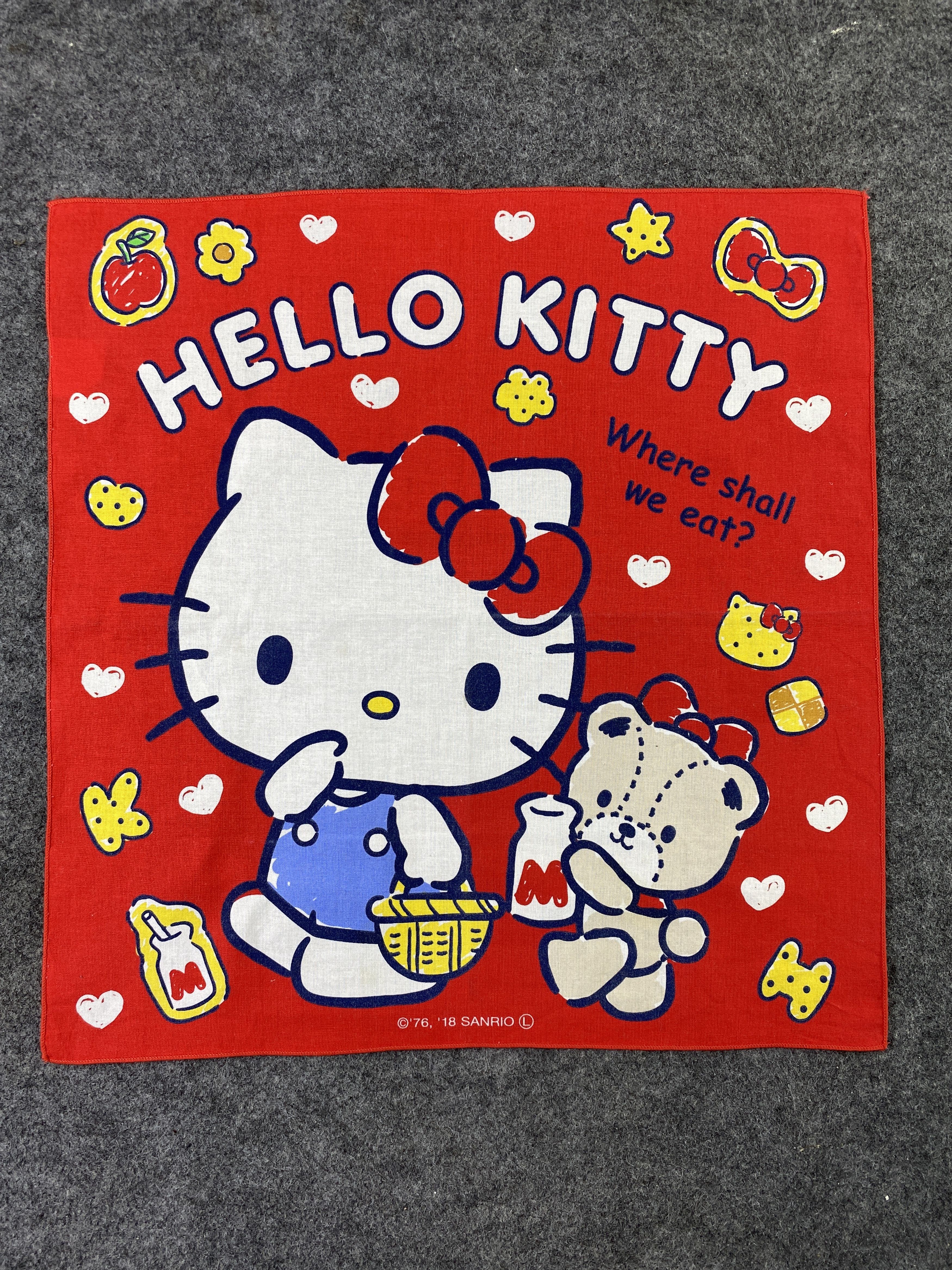 Anime Hello Kitty Scarf Handkerchief Neckerchief Bandana-B383 Size ONE SIZE - 1 Thumbnail