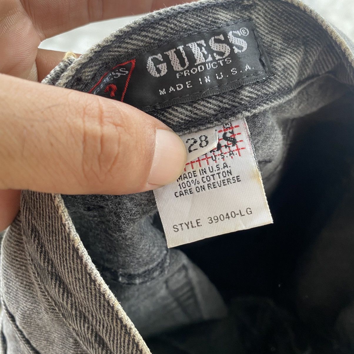 If Six Was Nine × Issey Miyake × Le Grande Bleu (L.G.B.) Vintage 90's Guess w26 Size 26" / US 2 / IT 38 - 9 Thumbnail
