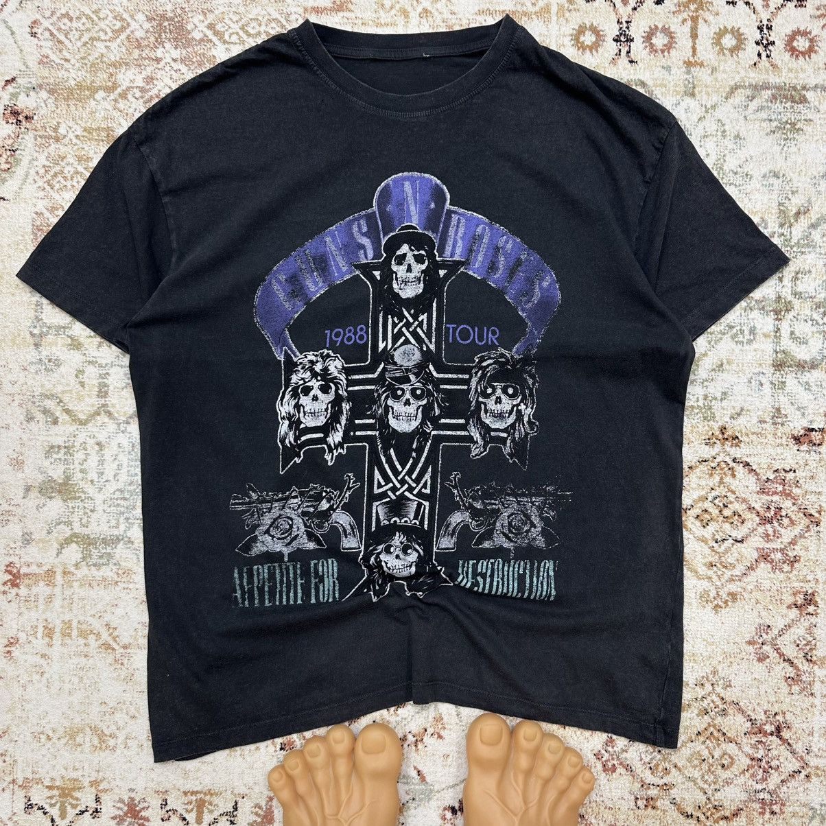 Guns N' Roses × Vintage Vintage Guns N Rosses T-shirts Big Logo Band Rock Y2K 00s Size US L / EU 52-54 / 3 - 1 Thumbnail