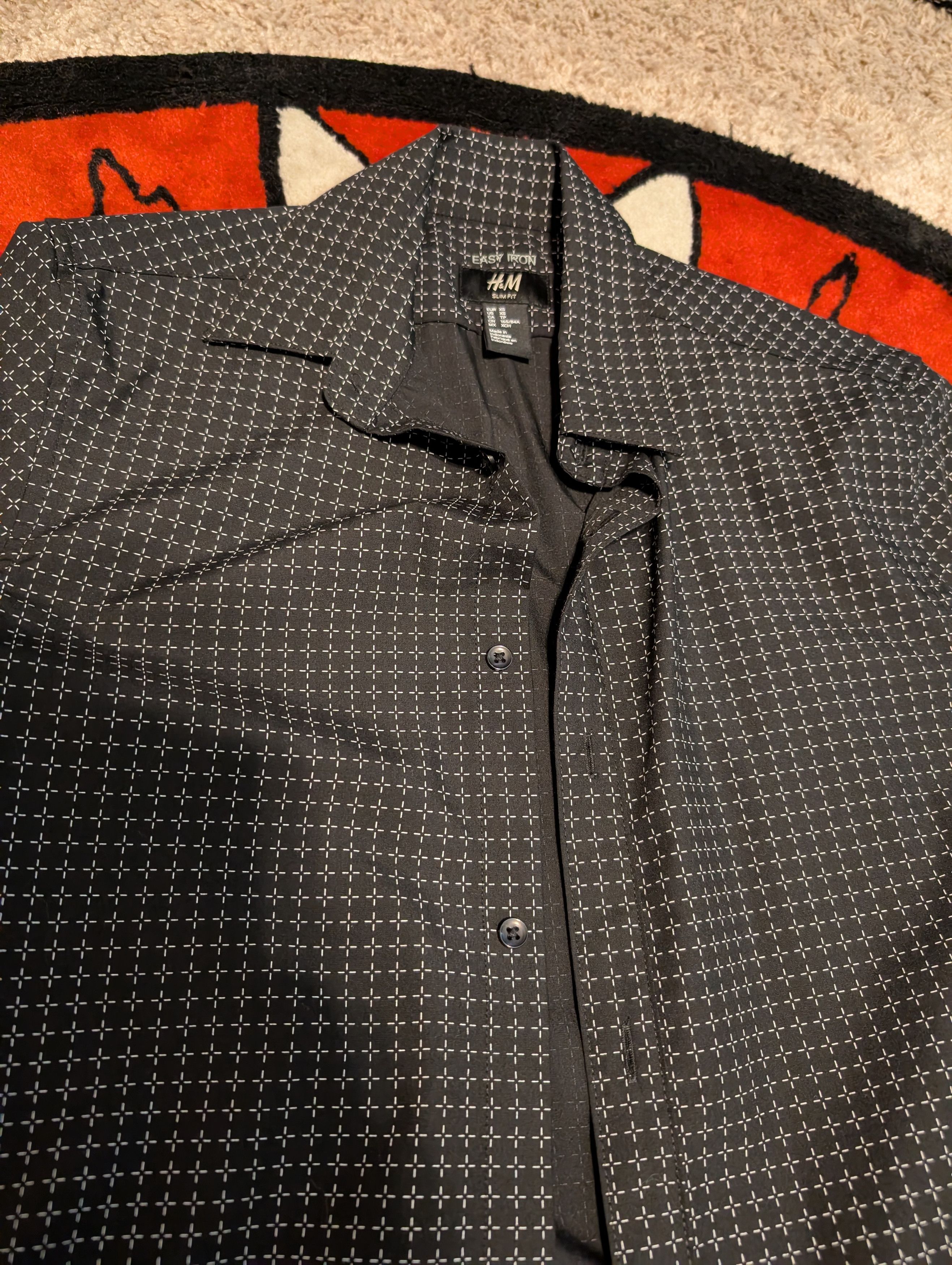 H&M Slim Fit Pattern Shirt Size US XS / EU 42 / 0 - 3 Thumbnail