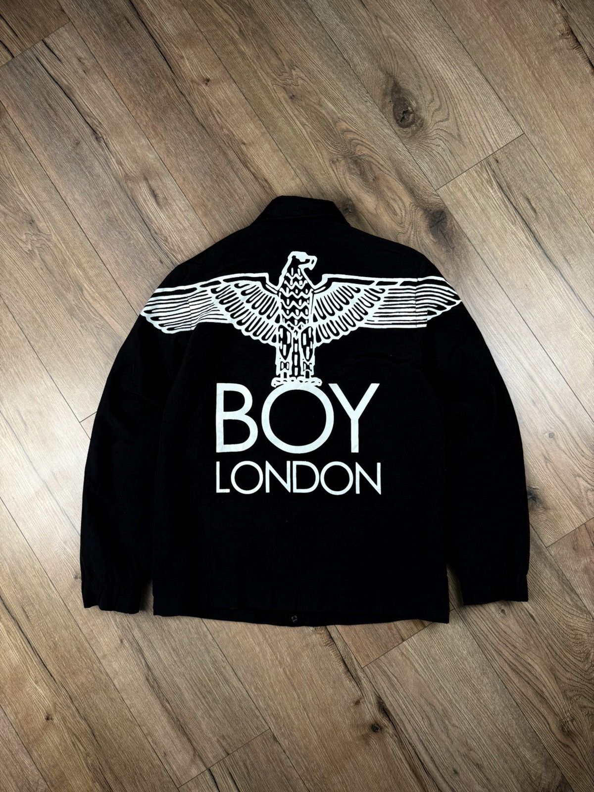 BOY London Black Coach Jacket Logo Print Size S