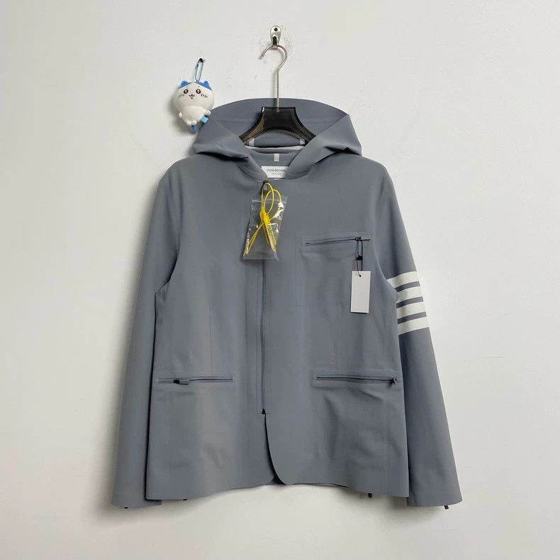 Thom Browne SS22 striped all-in-one pressed glue technolog