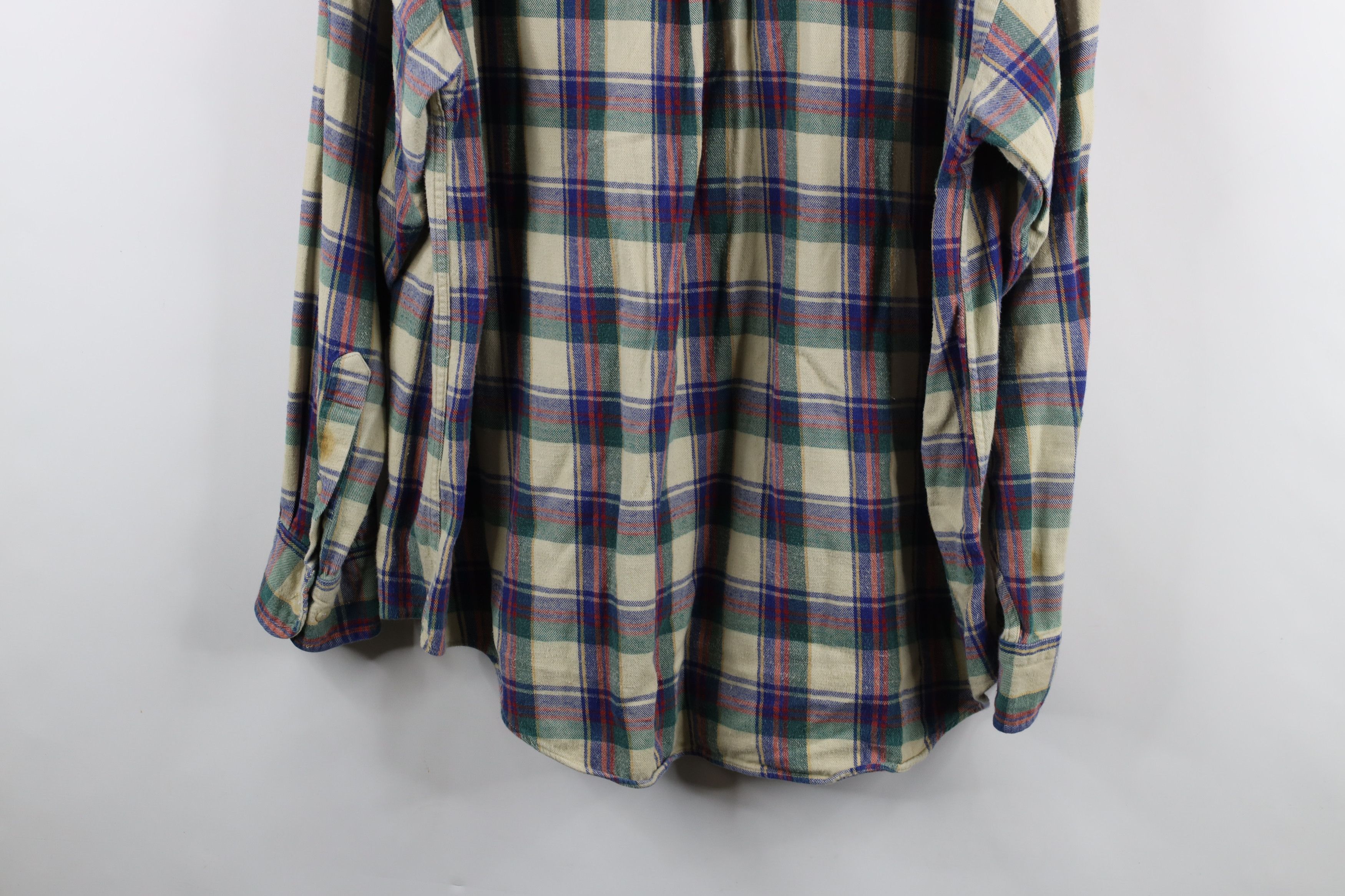 Vintage Vintage 90s Streetwear Flannel Collared Button Down Shirt Size US L / EU 52-54 / 3 - 13 Thumbnail