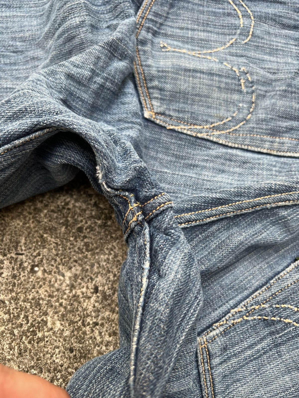 If Six Was Nine Vintage Sugar Canes Selvedge Honolulu Hawaii Distress Jean Size US 30 / EU 46 - 16 Thumbnail