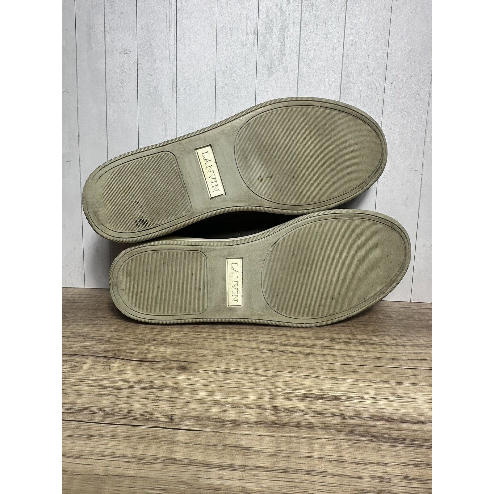 Lanvin Lanvin DBB1VMV Canvas Sneakers Men’s UK 9 Distressed Patent Size US 10 / EU 43 - 7 Thumbnail