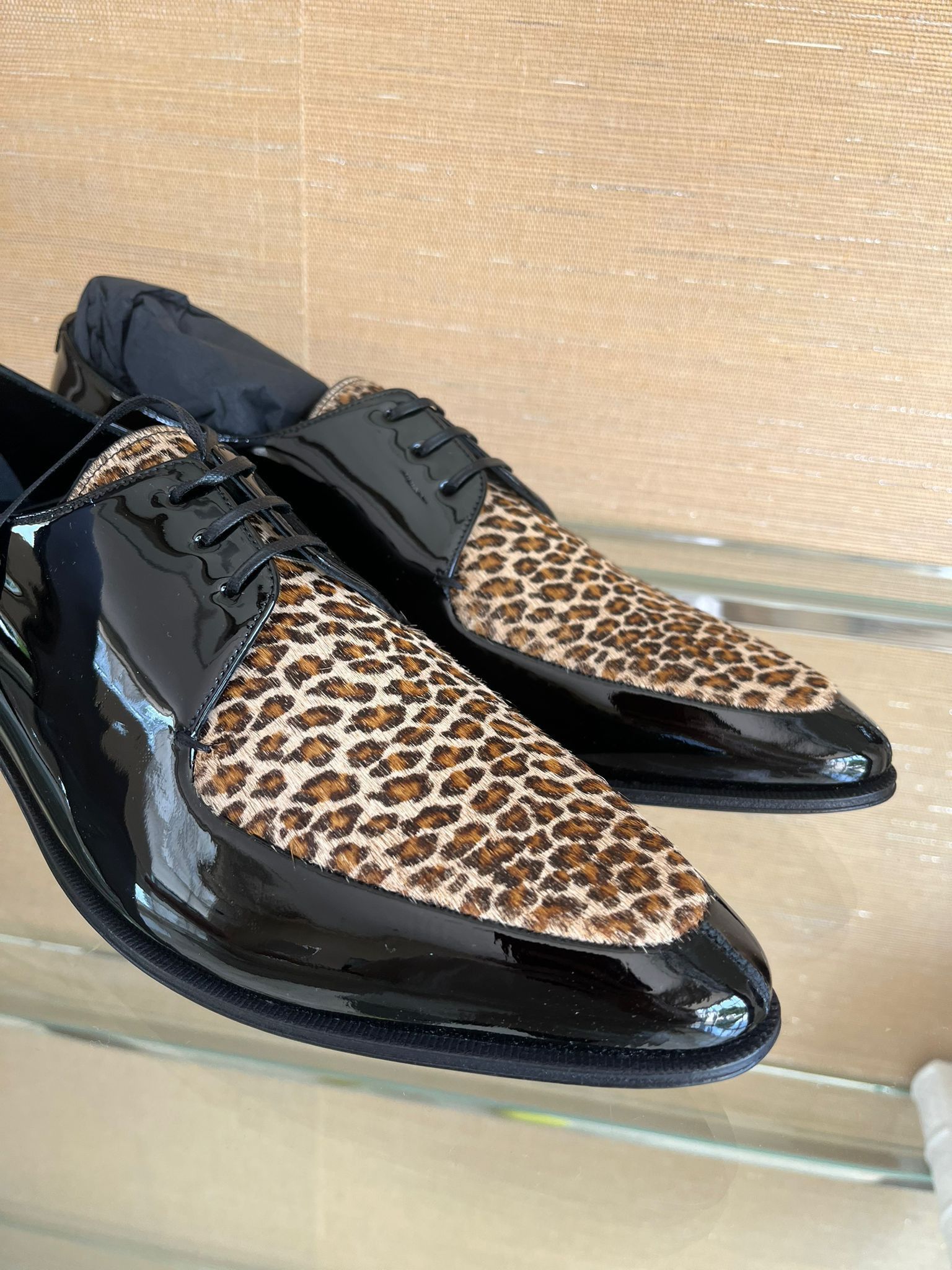 Celine Patent Leather Derby With Apron 30 in Black / Brown Size US 11 / EU 44 - 7 Thumbnail