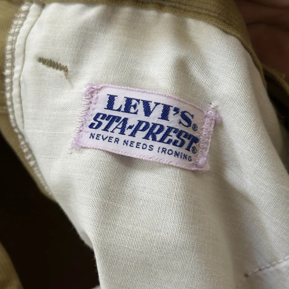Levi's Vintage 60s Levi's Black Tab Big E Sta-Prest Chino Pants Size US 30 / EU 46 - 7 Thumbnail