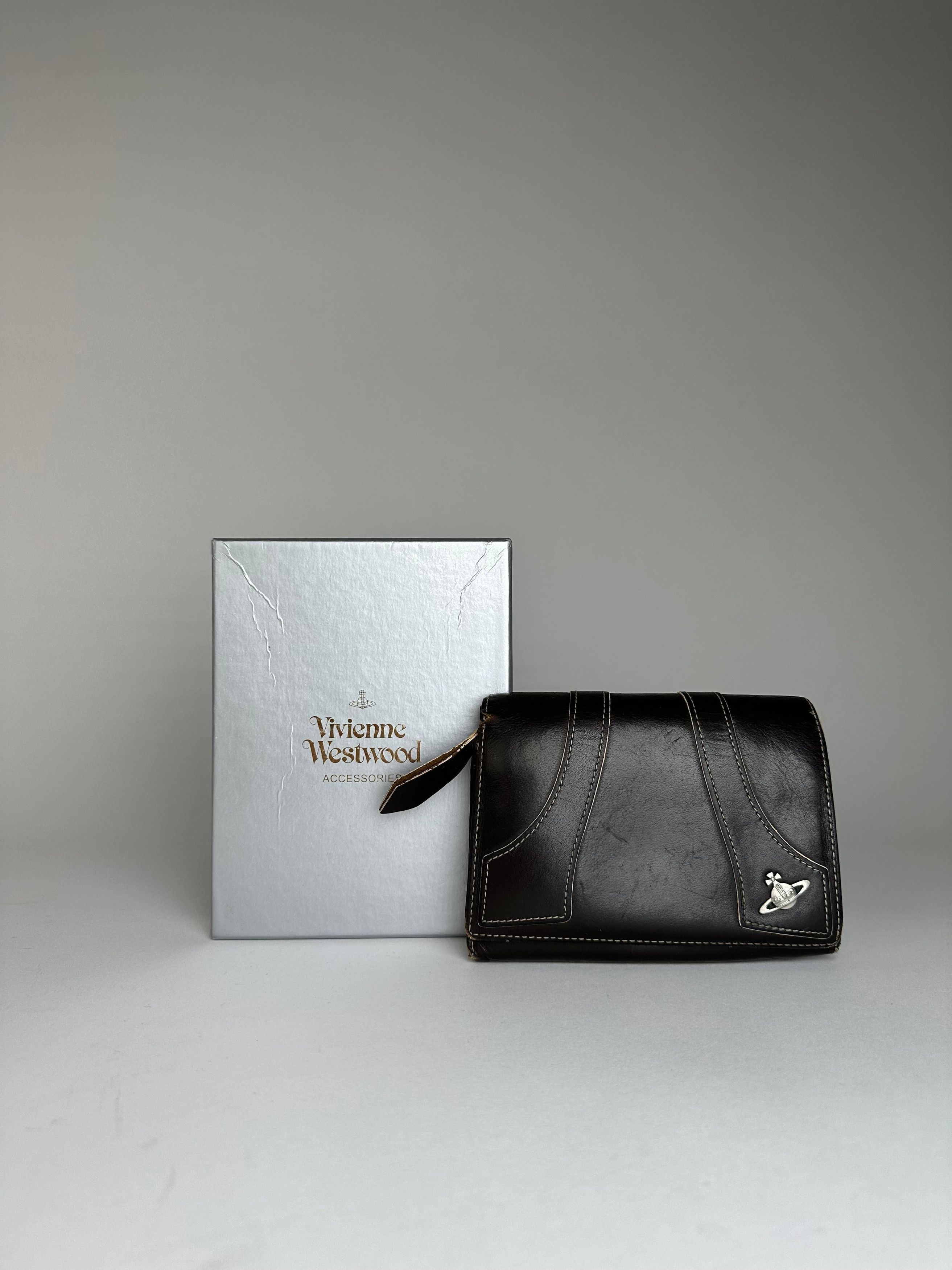 Vivienne Westwood Vintage Leather Wallet Black Size ONE SIZE - 1 Thumbnail