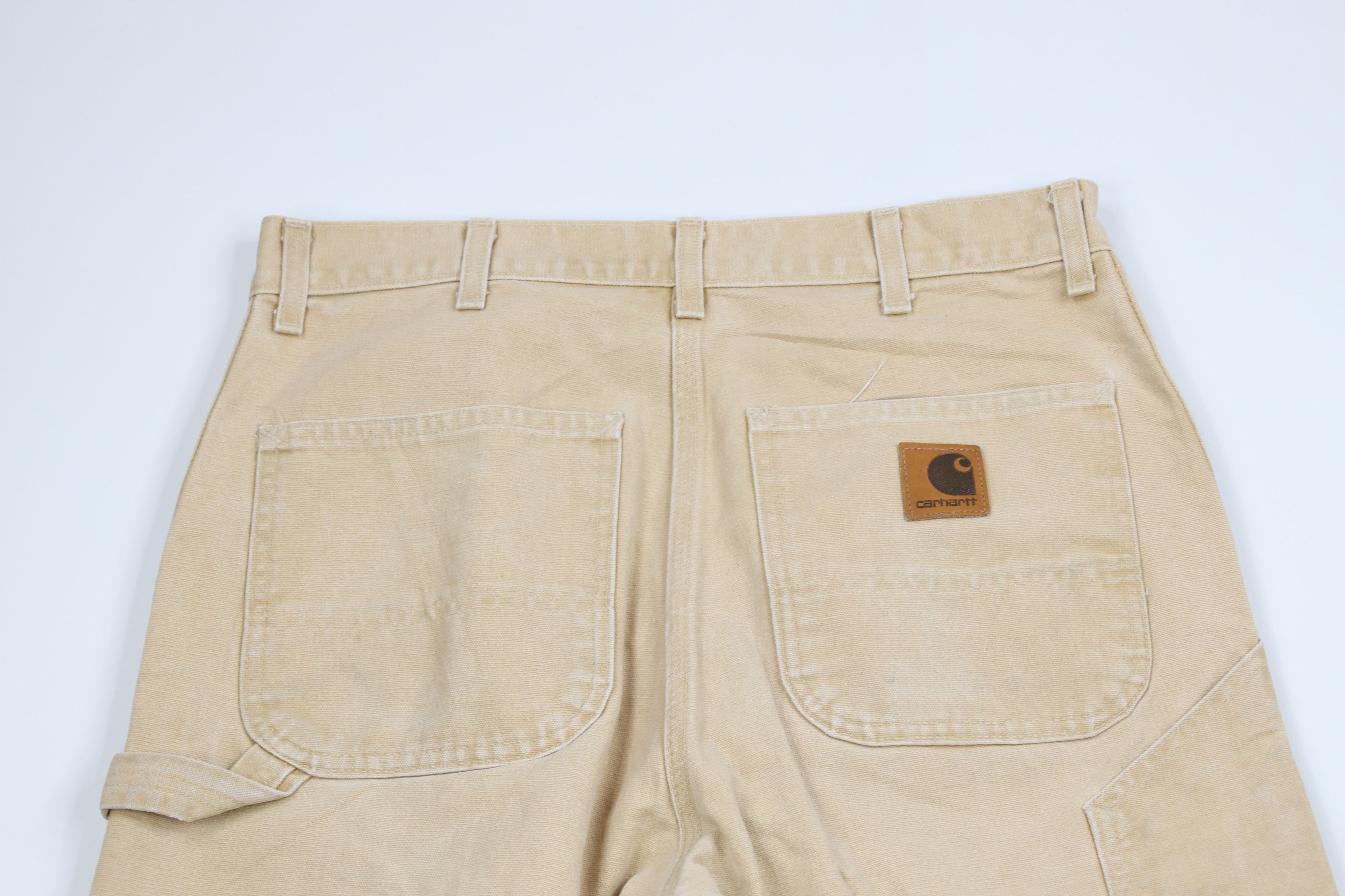 Carhartt × Vintage Vintage 90s Carhartt Out Wide Leg Canvas Pants Beige USA Size US 34 / EU 50 - 11 Thumbnail