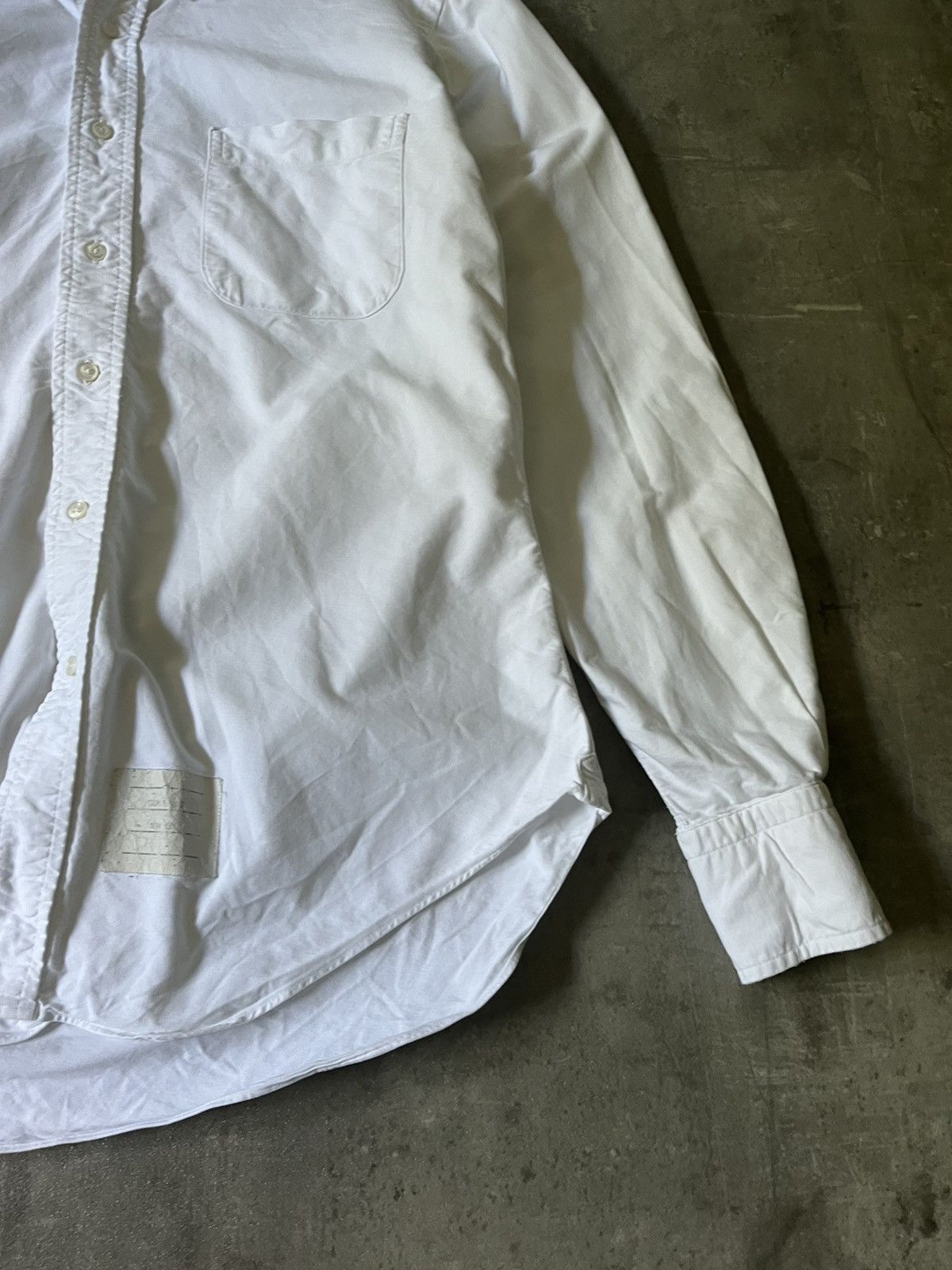 Thom Browne Thom Brown white button up shirt cotton Size US L / EU 52-54 / 3 - 3 Thumbnail