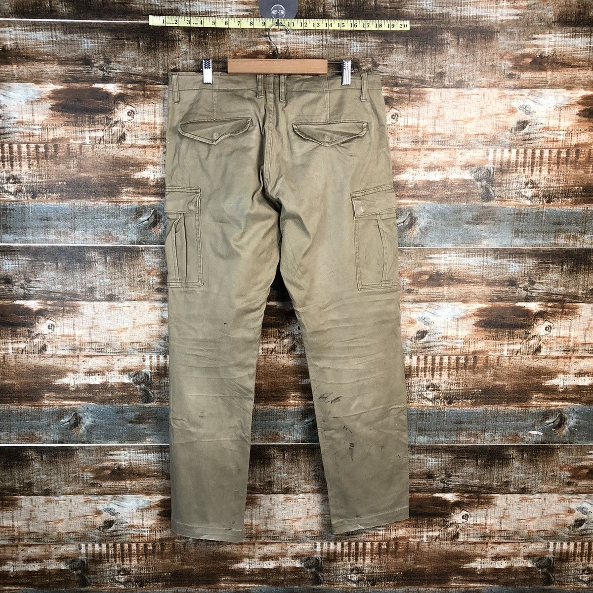 Japanese Brand DL Back Number Brown Cargo Multpocket Pants #C120 Size US 32 / EU 48 - 16 Thumbnail