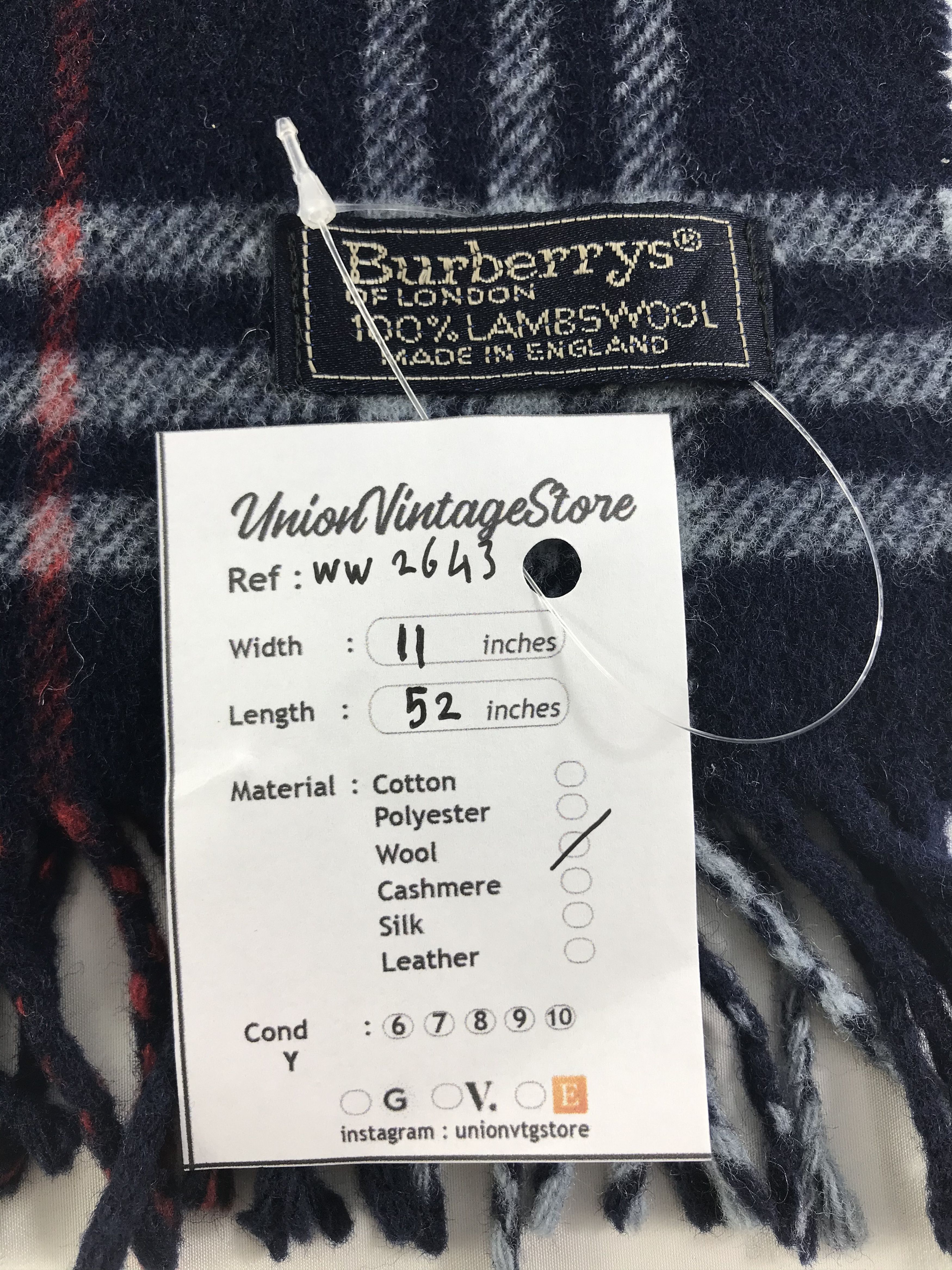 Burberry × Vintage Burberry Scarf / Muffler / Neckwear - WW2643 Size ONE SIZE - 4 Thumbnail