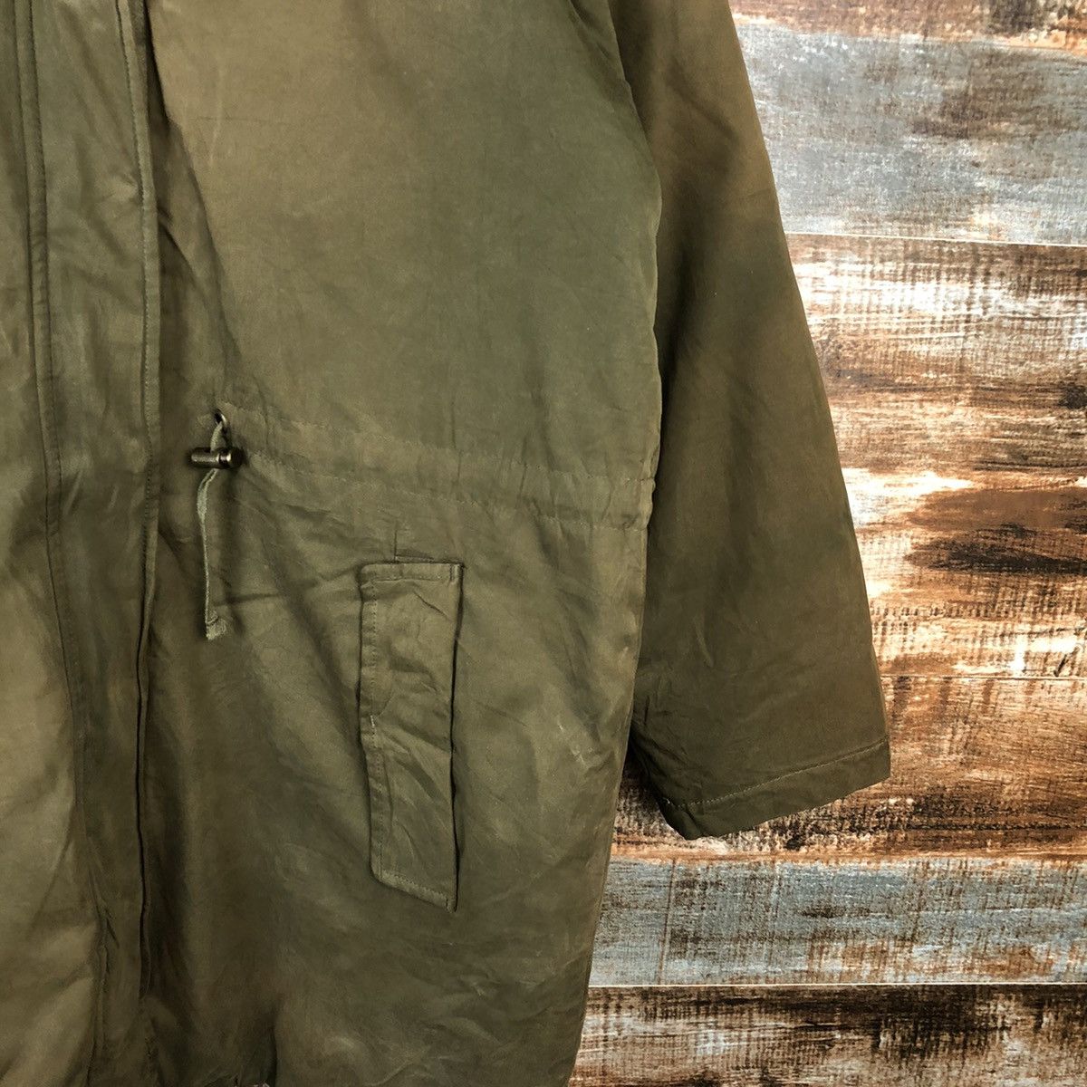 Japanese Brand × Vintage Les Hwages Green faded Parkas Hoodie #A1616 Size US L / EU 52-54 / 3 - 8 Thumbnail