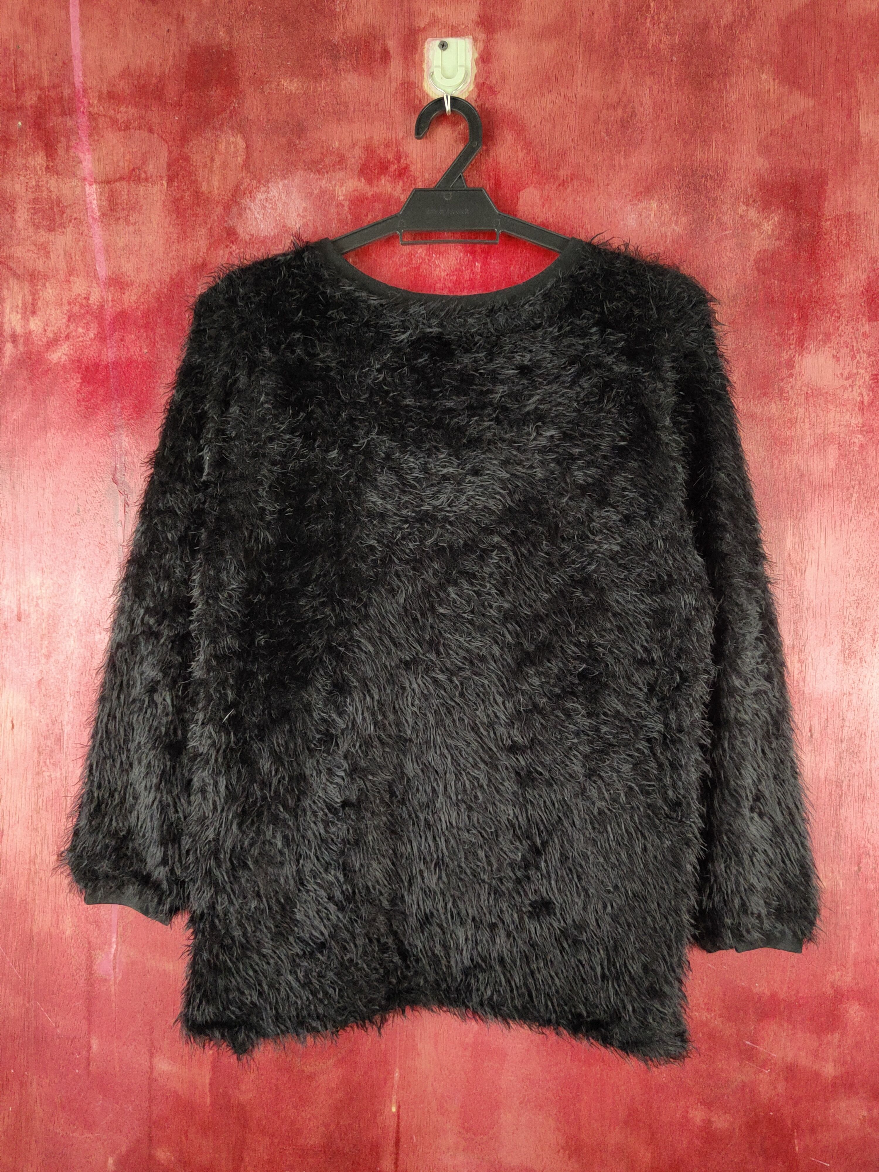 Homespun Knitwear × Japanese Brand × Vintage Rna.Inc Black Shag Shaggy Fur Mohair Knitwear #S2183 Size M / US 6-8 / IT 42-44 - 8 Thumbnail
