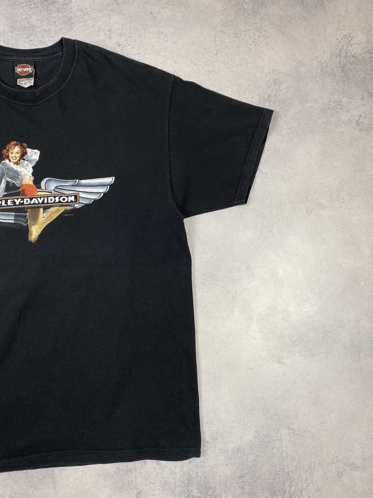 Harley Davidson Harley Davidson Italy Udine 2008 Motorcycle Double T Shirt Size US XXL / EU 58 / 5 - 4 Thumbnail