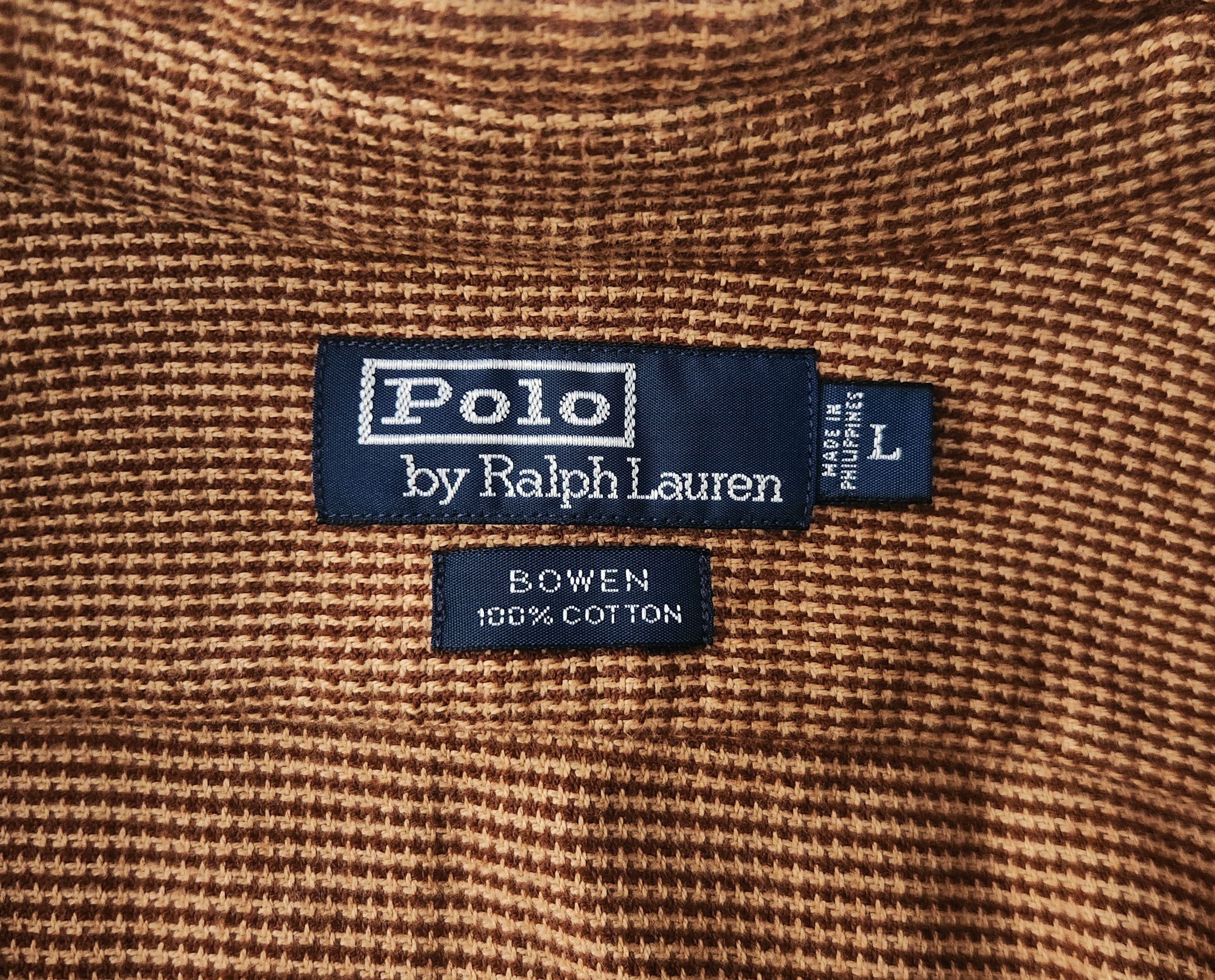 Designer × Polo Ralph Lauren × Vintage Polo Ralph Lauren Bowen Flannel Button Suede Elbow Patches Size US L / EU 52-54 / 3 - 7 Thumbnail