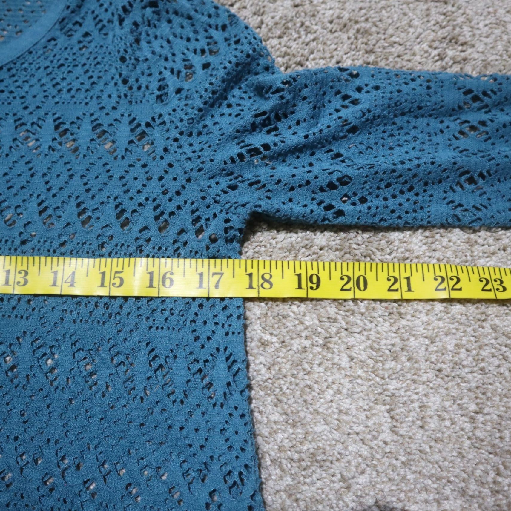 Vintage Aéropostale Lace Shirt Green Adult S Womens Small Turquoise Blue/Green Cover Size S / US 4 / IT 40 - 6 Thumbnail