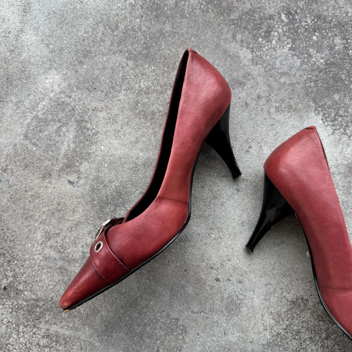 Other Cyber Y2K Riot Hardcore Style Vintage Leather Spike Heels Size US 7 / IT 37 - 11 Thumbnail