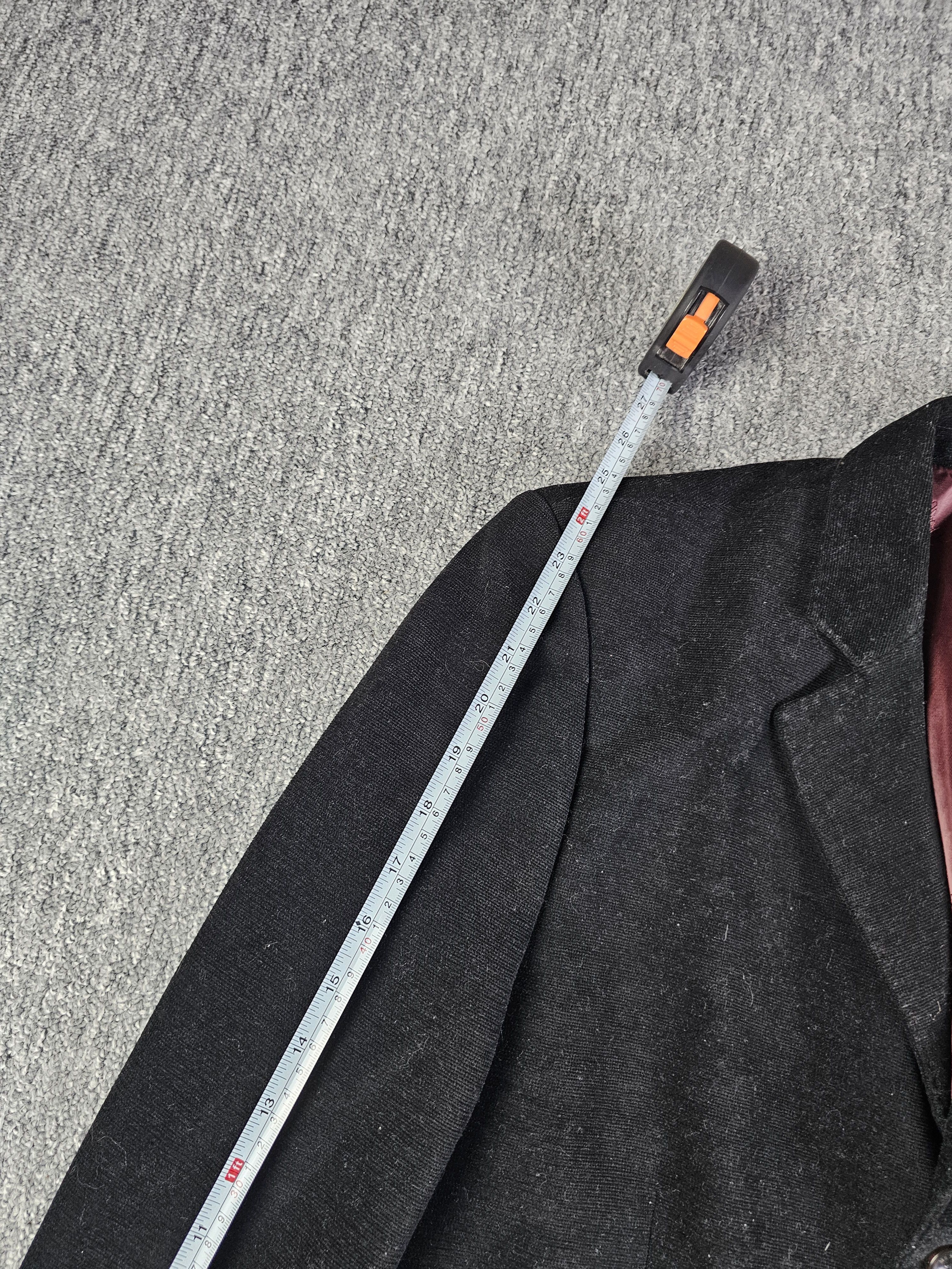 Louis Feraud Feraud Superior Corduroy Blazer Charcoal Sport Coat 42R 90s Size 42R - 10 Thumbnail