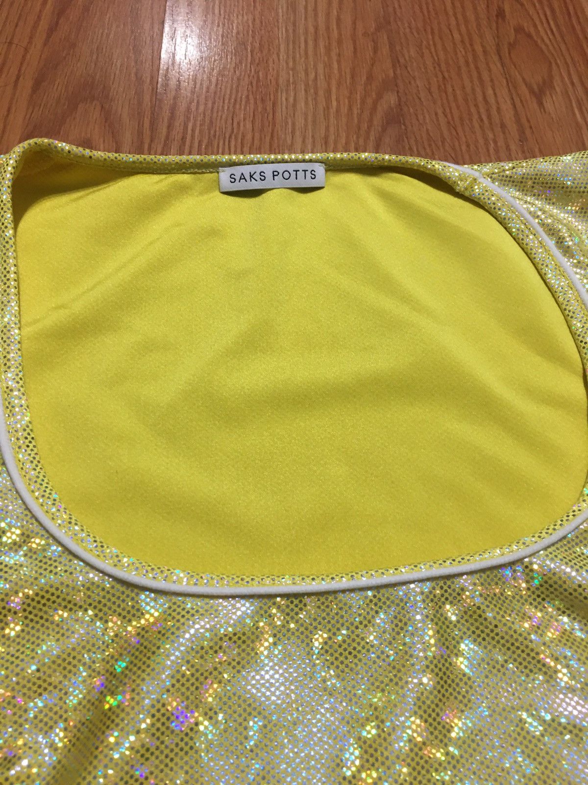 Saks Potts Saks Potts Yellow Citrus Shimmer Vision Dress Size 2/ S Size S / US 4 / IT 40 - 12 Thumbnail