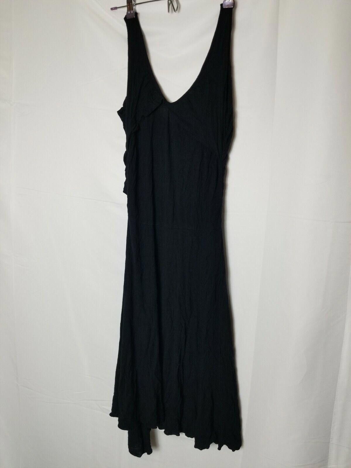 Forever 21 Forever Twenty One Black Dress Solid Small Stretch Spandex Size S / US 4 / IT 40 - 4 Thumbnail