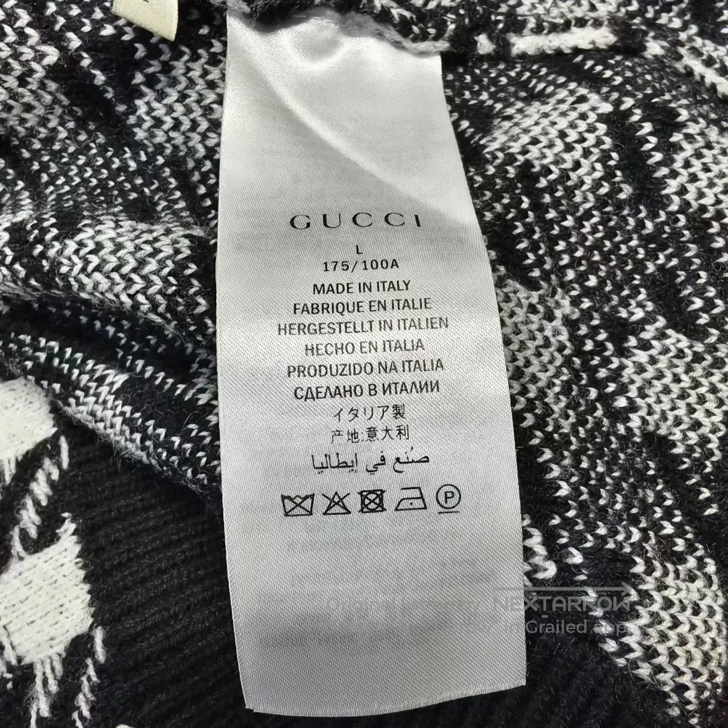 Gucci gucci black and white houndstooth knit jacket. Size L / US 10 / IT 46 - 5 Thumbnail