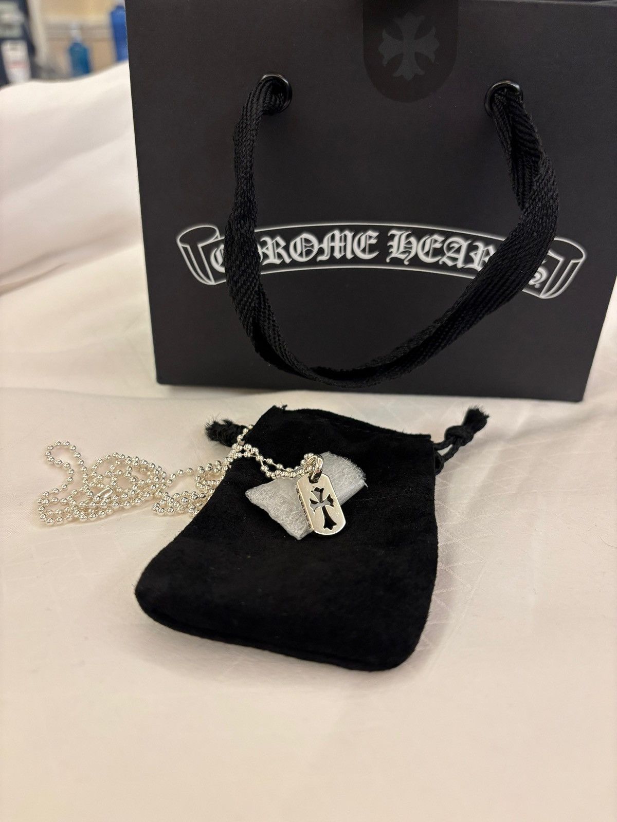 Chrome Hearts Chrome Hearts Tiny Dog Tag Cut Out CH Cross Pendant Size ONE SIZE - 1 Thumbnail