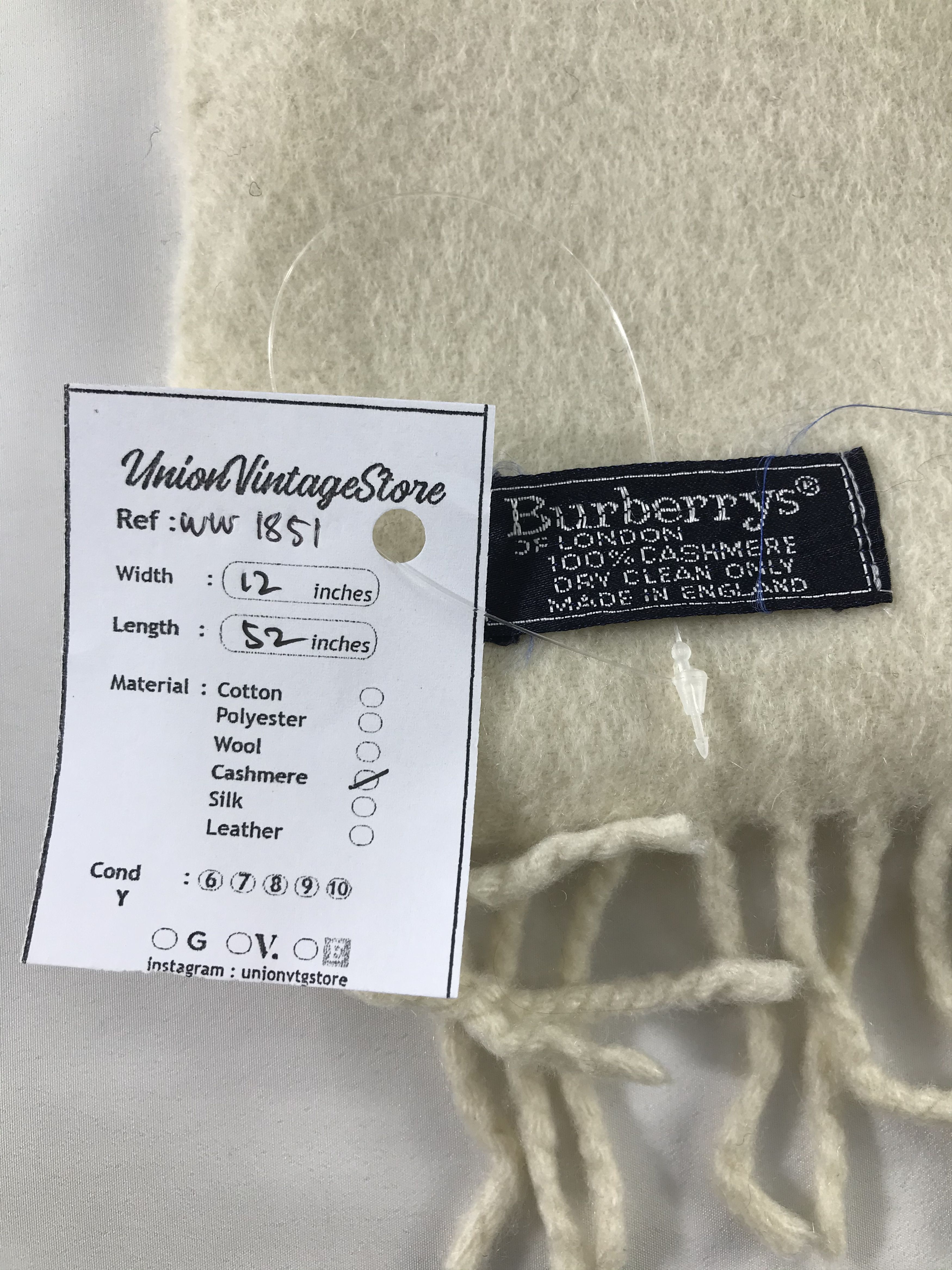 Burberry × Vintage Burberry Scarf / Muffler / Neckwear - WW1851 Size ONE SIZE - 5 Thumbnail