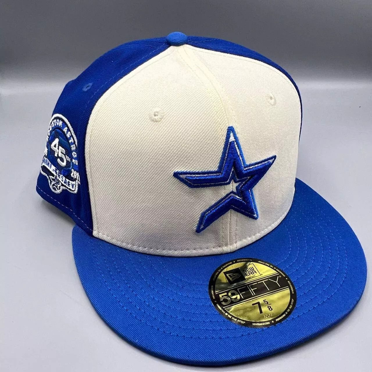 New Era Houston Astros Hat Men 7 5/8 59Fifty New Era MLB Fitted Cap Size ONE SIZE - 1 Thumbnail