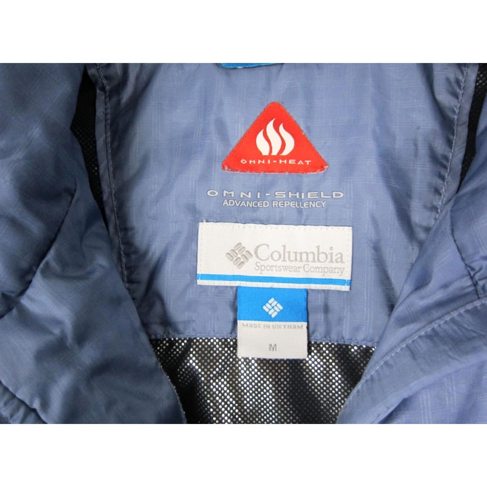 Vintage Columbia Jacket Womens Medium Blue Puffer Might Lite III Omni-Heat Full Zip Size M / US 6-8 / IT 42-44 - 4 Thumbnail