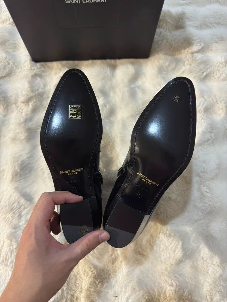 Saint Laurent Paris Saint Laurent Paris Glossy leather boots Size US 10 / IT 40 - 6 Thumbnail