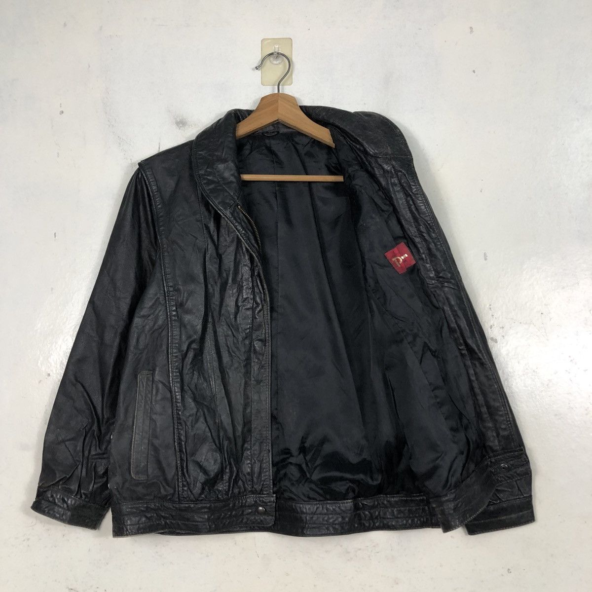 Japanese Brand 📌Vintage Biker Leather Jacket Partina Issey Miyake Size US M / EU 48-50 / 2 - 13 Thumbnail