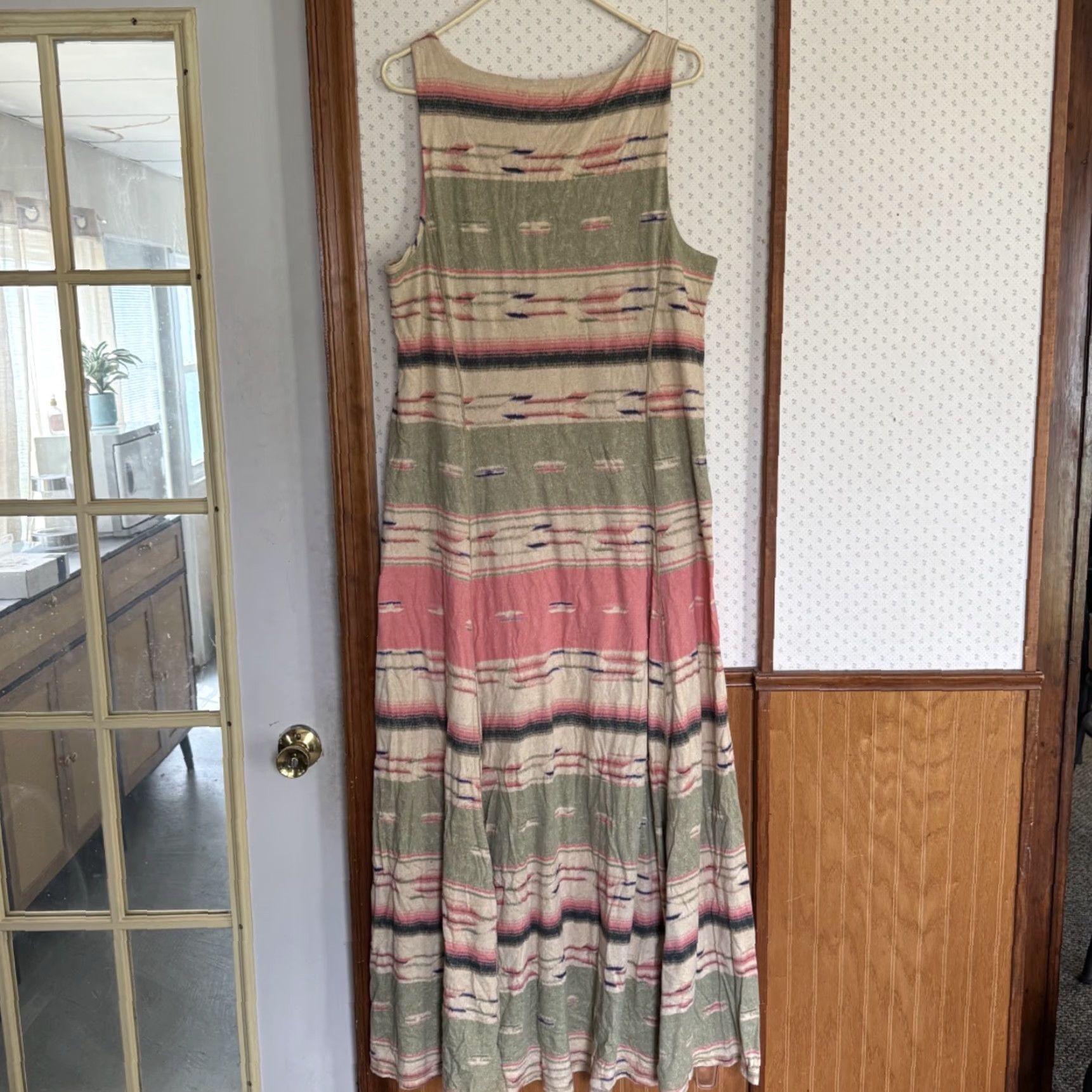 Ralph Lauren Lauren Ralph Lauren Maxi Dress Womens Large Southwestern Aztec Cowgirl Boho Long Size L / US 10 / IT 46 - 6 Thumbnail