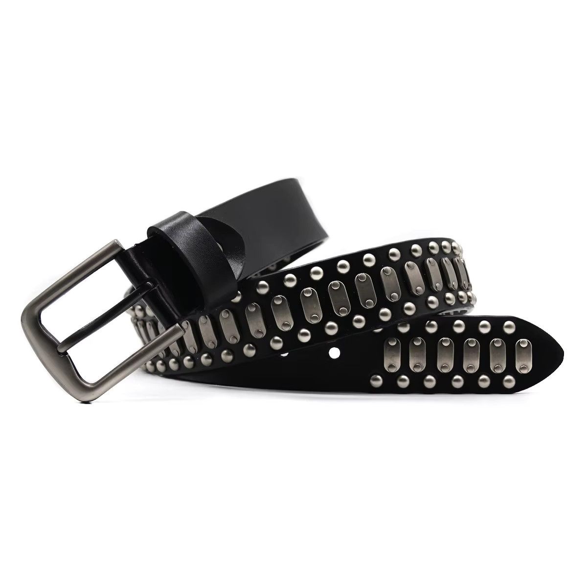 Jewelry Heavy Metal Rivet Dark Belt Size ONE SIZE - 1 Thumbnail