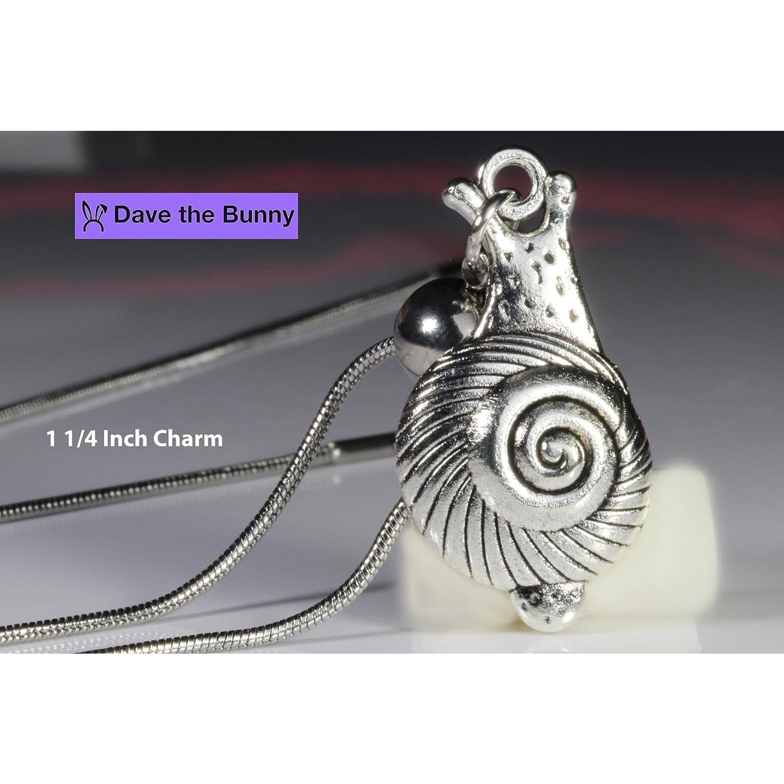 & Other Stories Snail Necklace - Snail Charm Pendant Size ONE SIZE - 3 Thumbnail