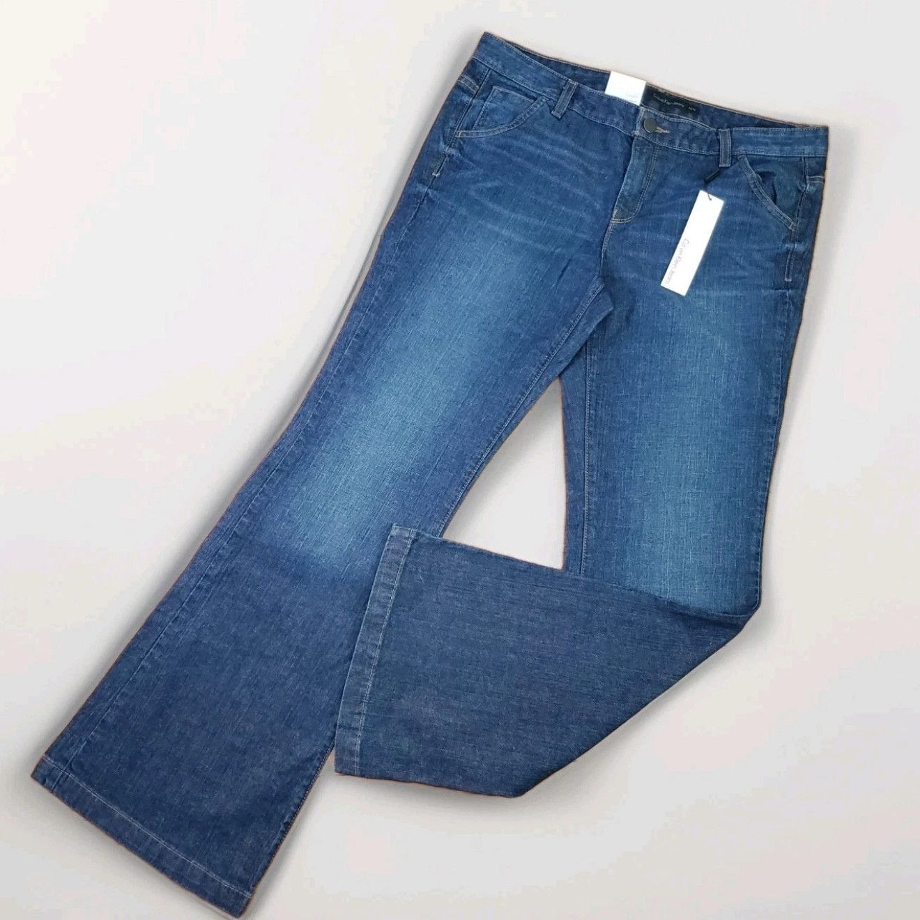 Calvin Klein Calvin Klein Size 14/32 NEW Jeans Blue Cotton Denim Stretch Size 36" / US 14 / IT 50 - 1 Thumbnail