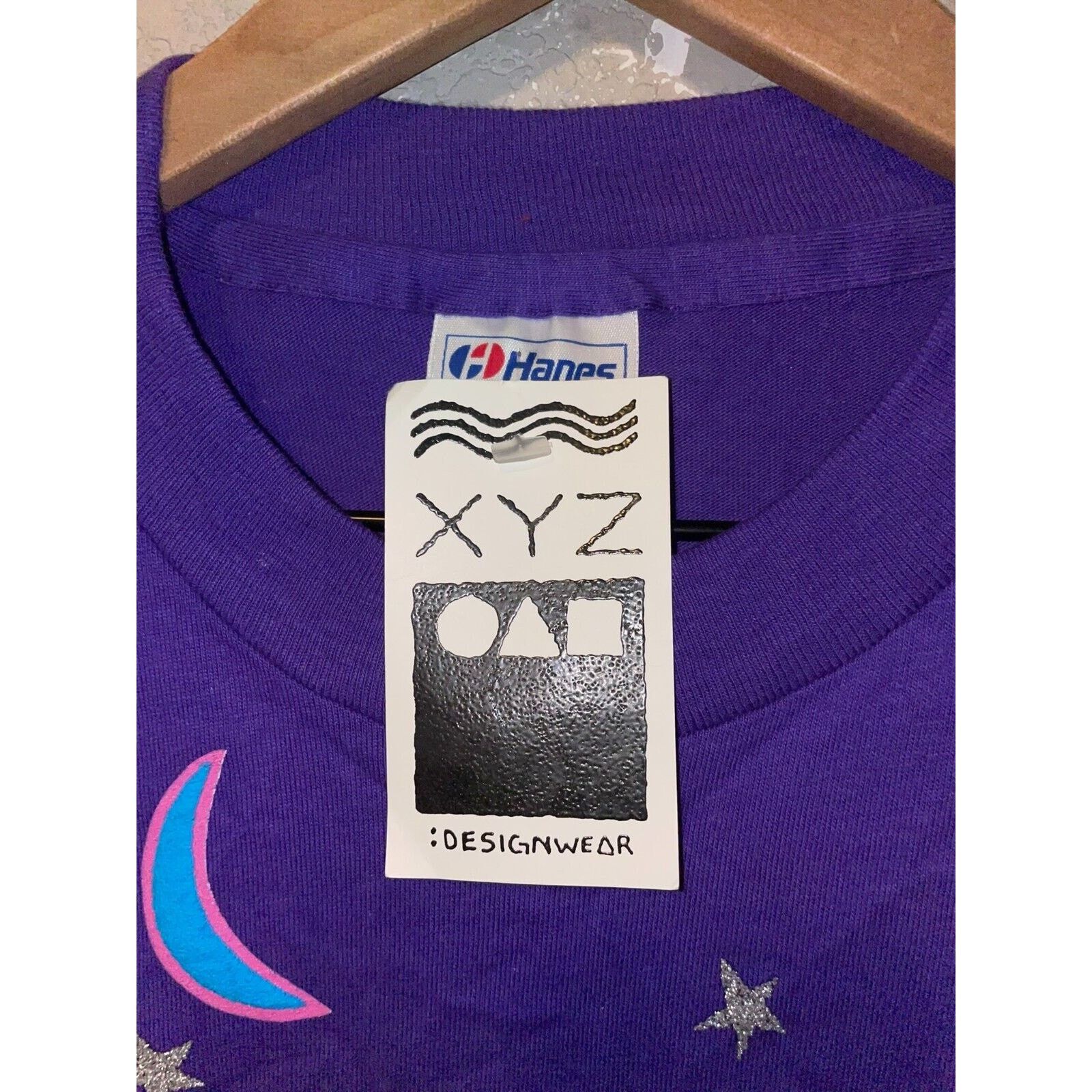 Hanes × Vintage Vintage Coyote Howling Shirt XYZ Art Artwork Tee 80s VTG XL Size US XL / EU 56 / 4 - 9 Thumbnail
