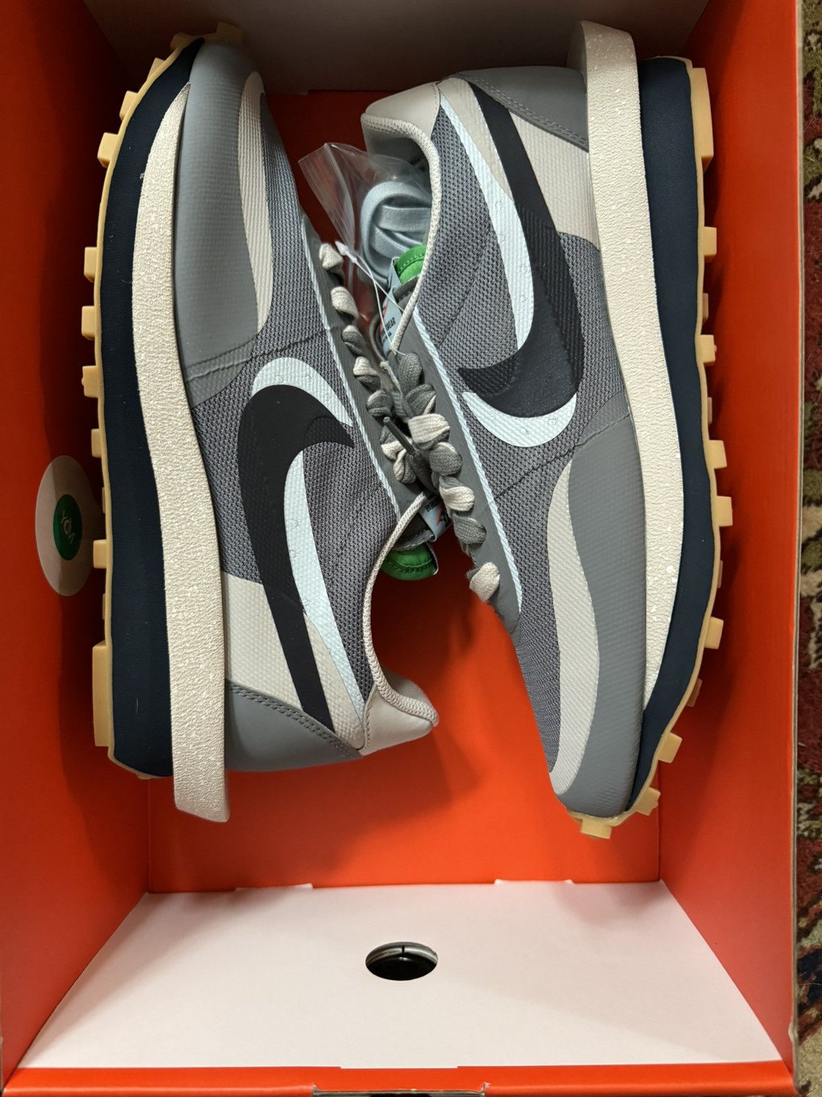 image of Sacai Clot Kiss Of Death 2 Cool Grey Shoes, Men's (Size 10)