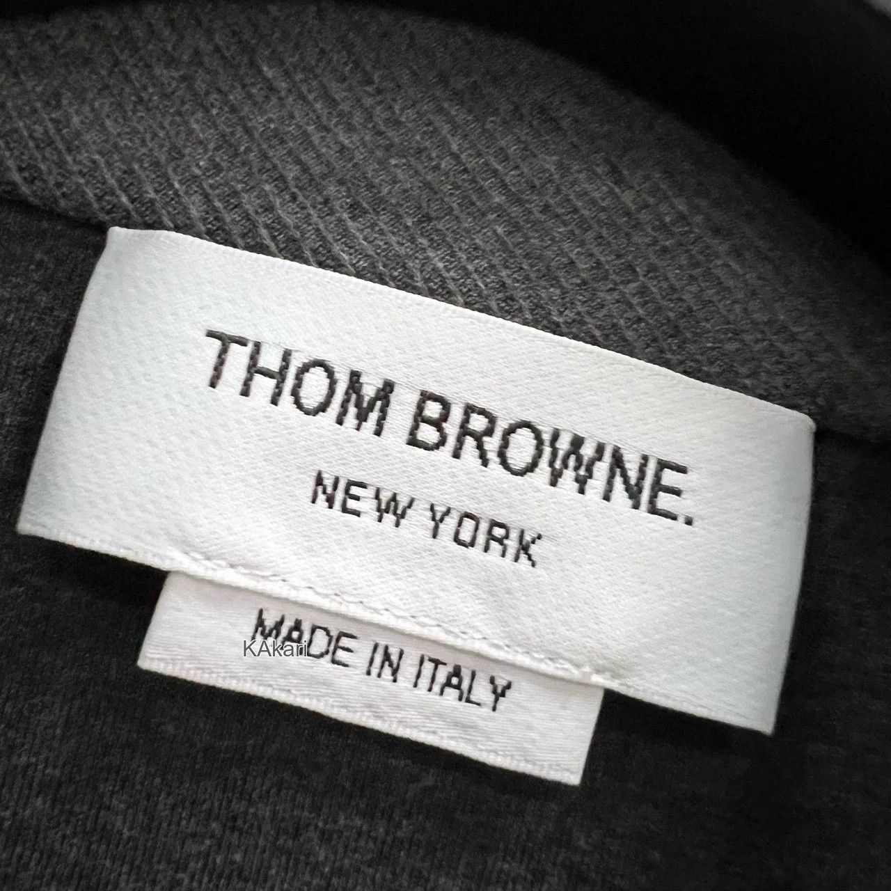 Thom Browne Thom Browne Gray Four-Stripe Zip Jacket Size US XS / EU 42 / 0 - 5 Thumbnail