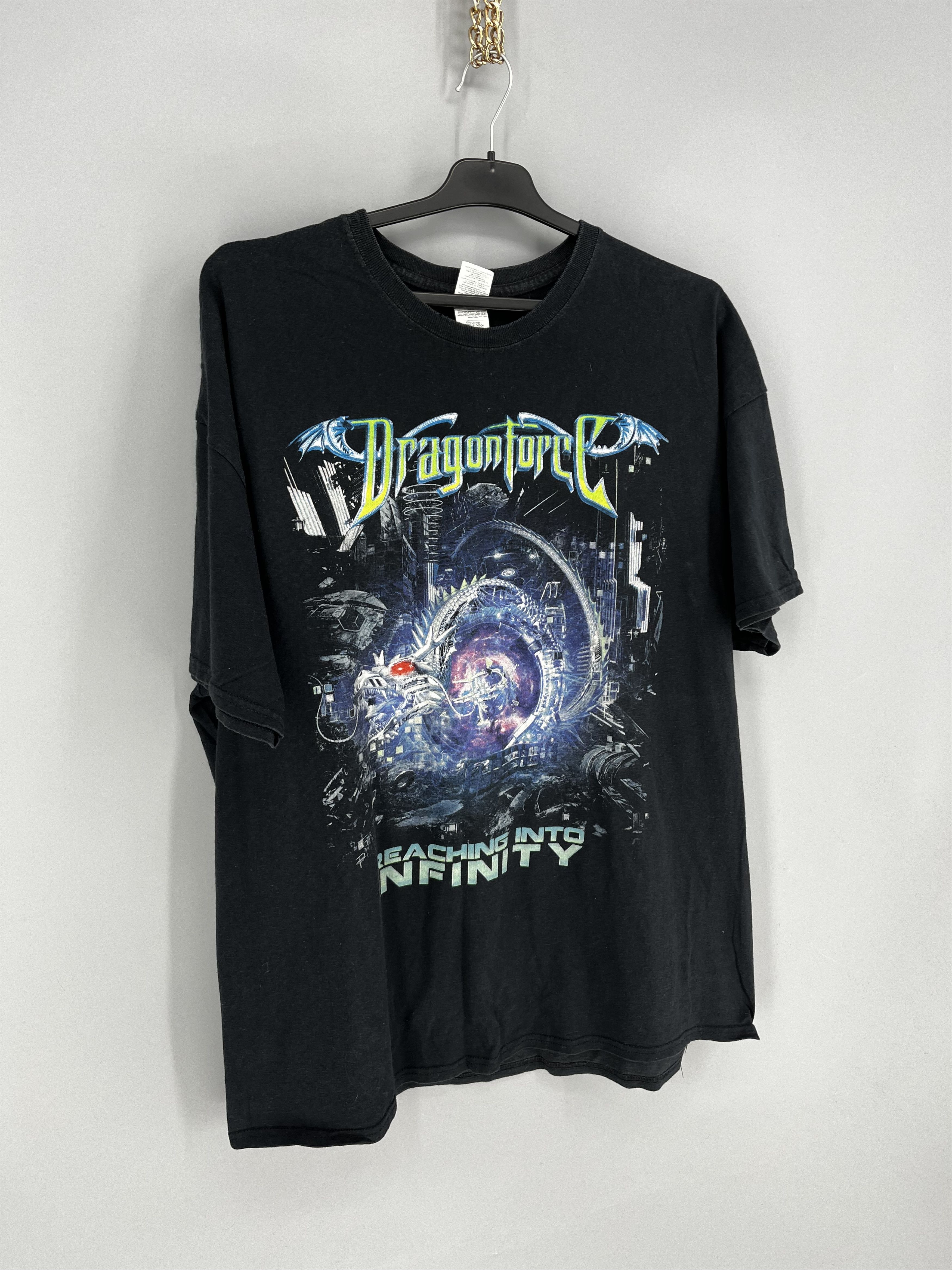 Band Tees Dragonforce Inhuman Rampage Tour Band Graphic T-Shirt Adult Size US XXL / EU 58 / 5 - 2 Thumbnail