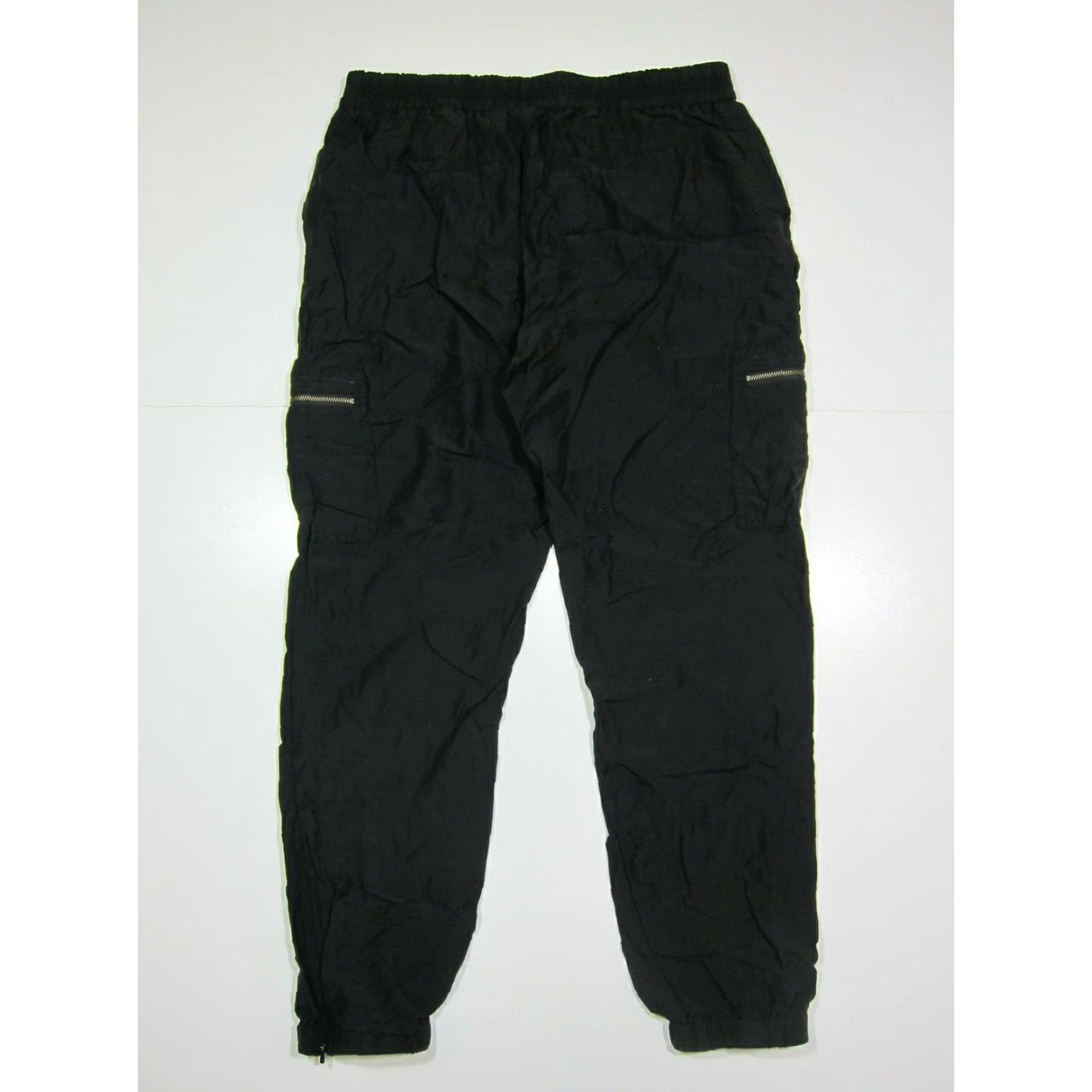 Vintage Trouve' 100% Rayon Black Comfort Cargo Pocket Jogger Pant Women Size Small Size 28" / US 6 / IT 42 - 2 Thumbnail