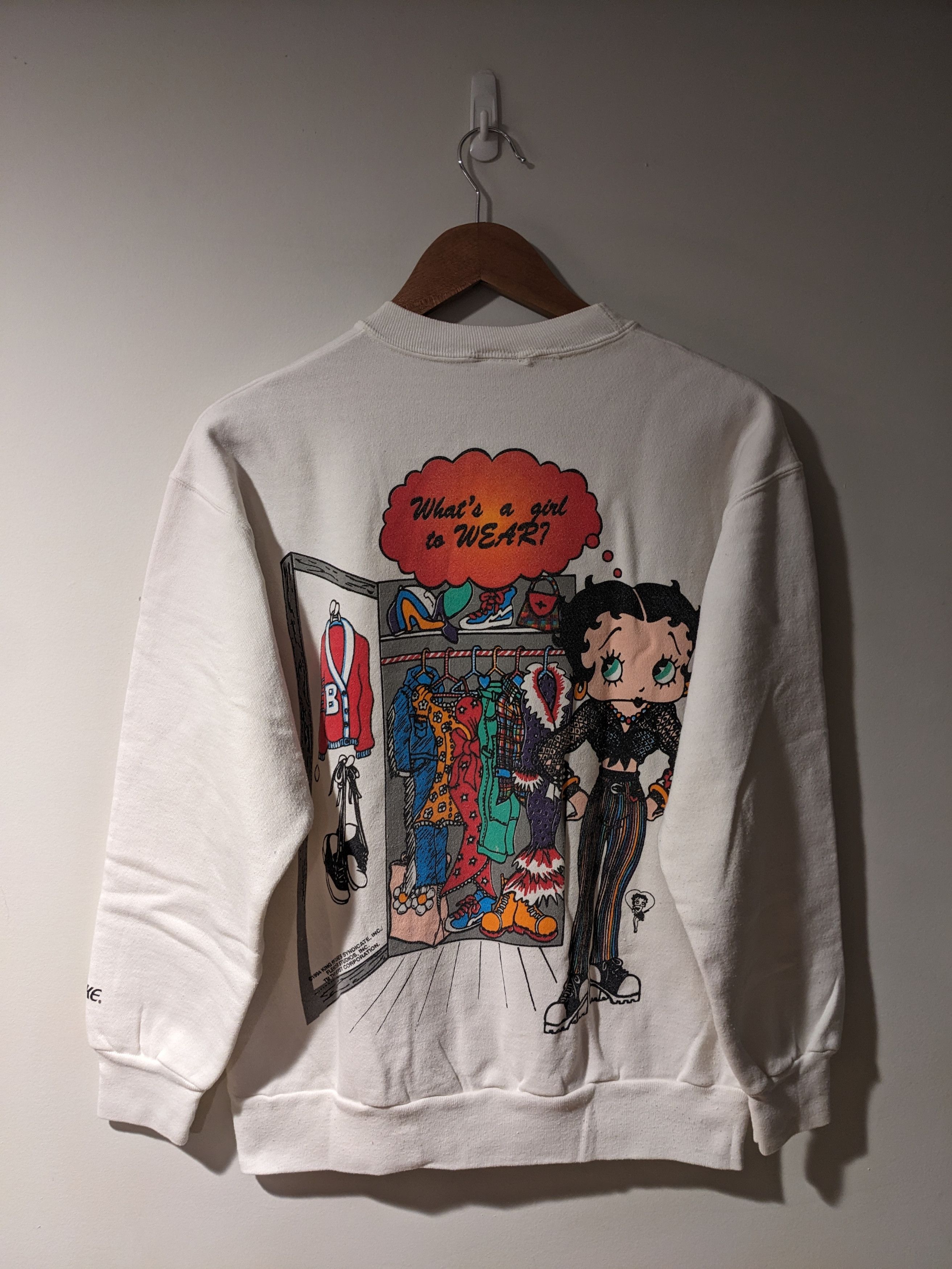 Cartoon Network × Vintage Vintage 1994 Betty Boop Dress Up Wardrobe Womans Sweatshirt Size M / US 6-8 / IT 42-44 - 5 Thumbnail
