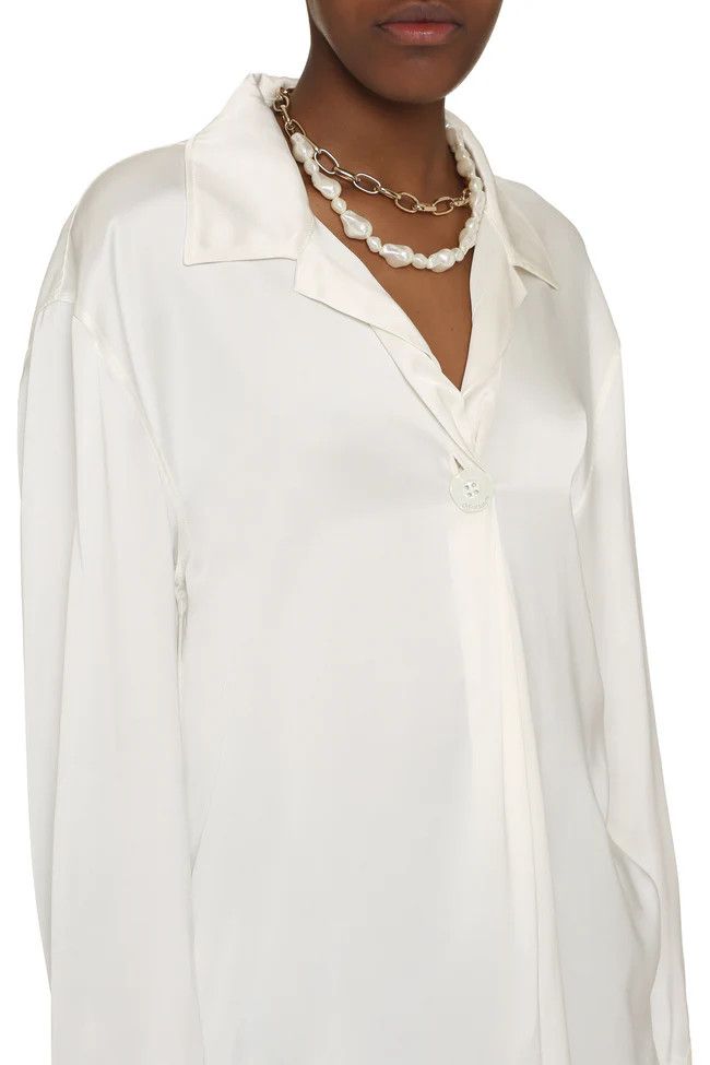 Off-White o1y1225 Blouse in White Size S / US 4 / IT 40 - 5 Thumbnail