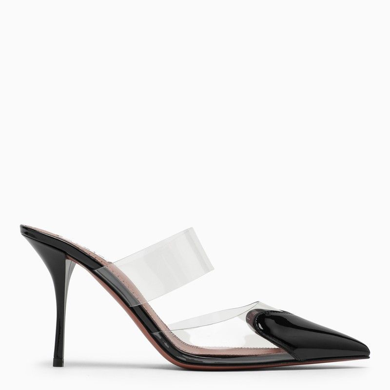 ALAIA FLAT MULE IN CHERRY RED SUEDE