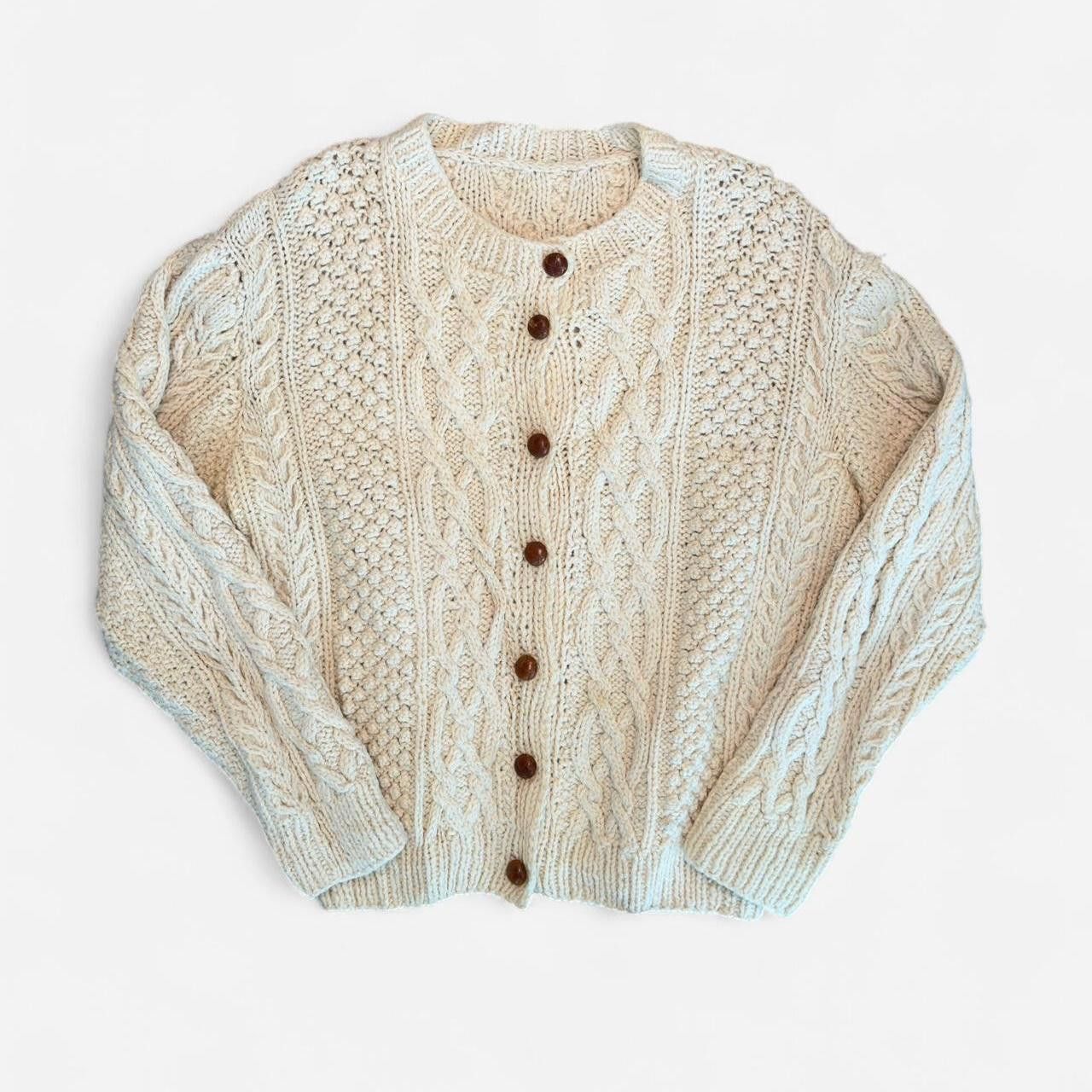 Other Women's cream white Cardigans Size US 27 - 1 Thumbnail